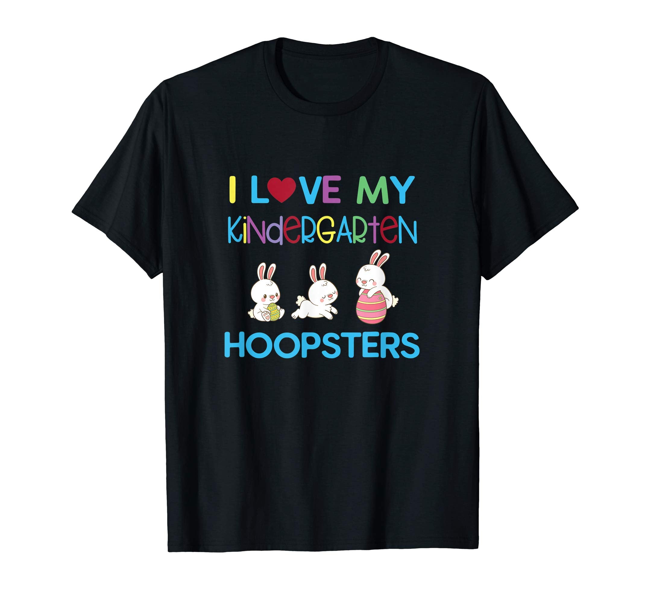I Love My Kindergarten Hopsters Cool Easter Kids Shirt