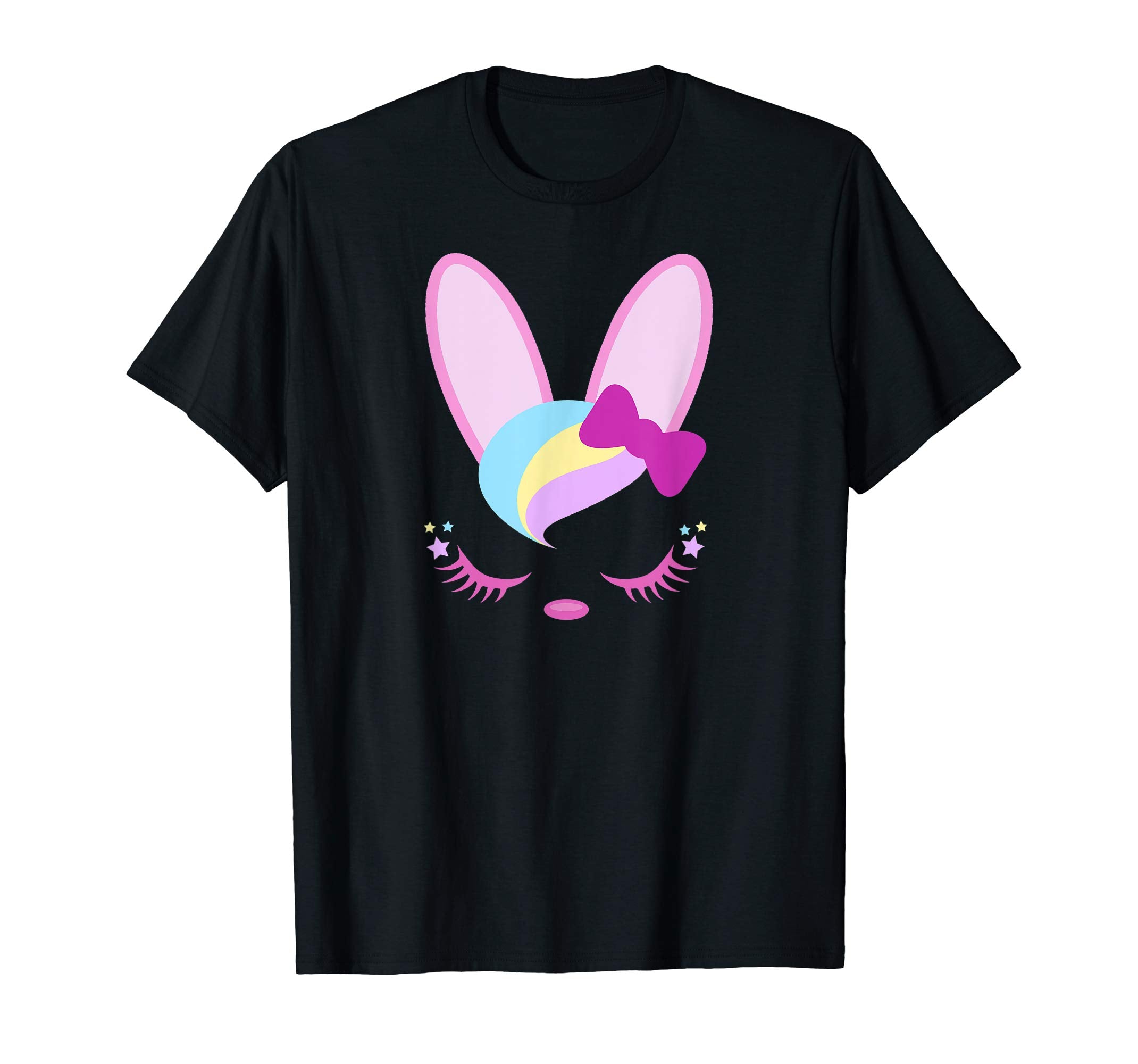 Easter Bunny Sleeping Face Shirt Girls Kids Toddlers Bunnies
