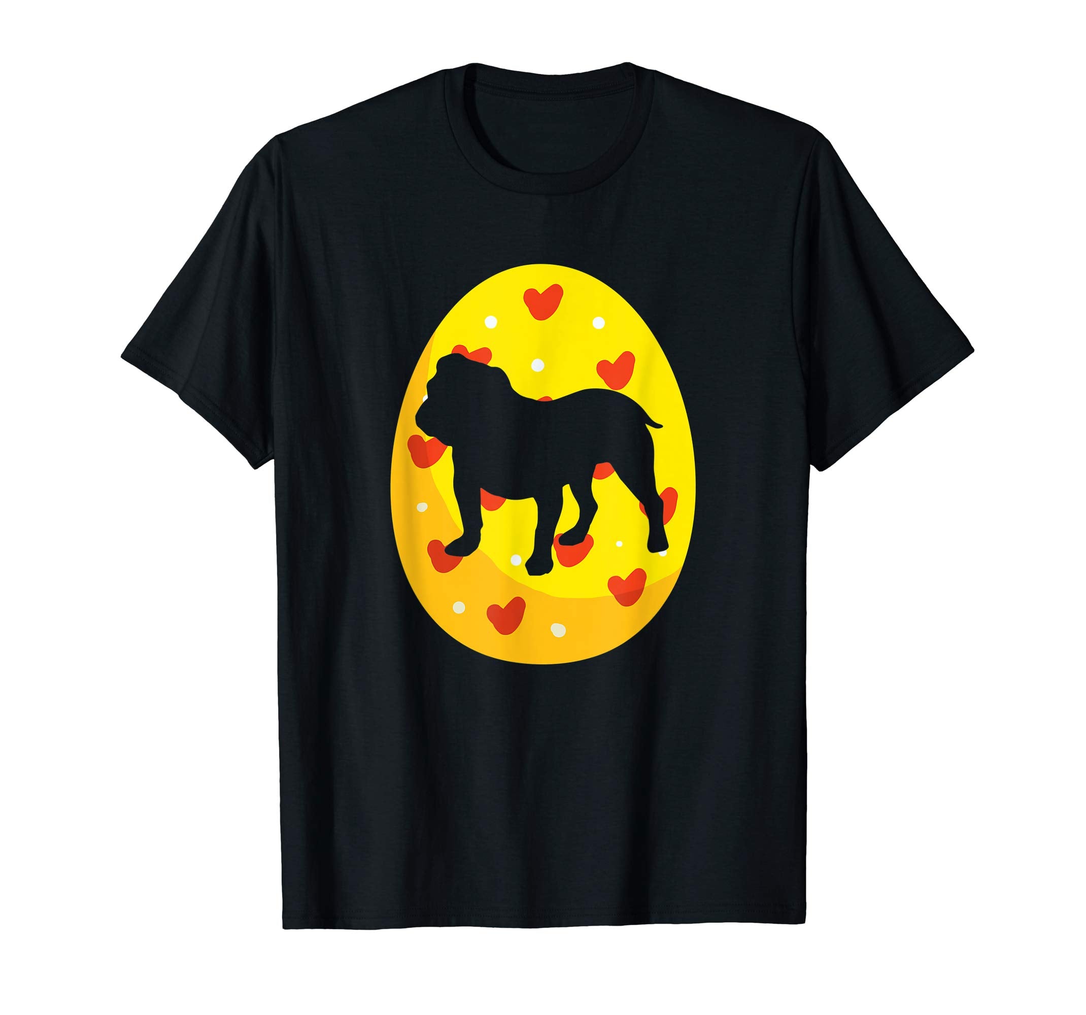 Bulldog Easter Bunny Egg T-Shirt Dog Easter Gift