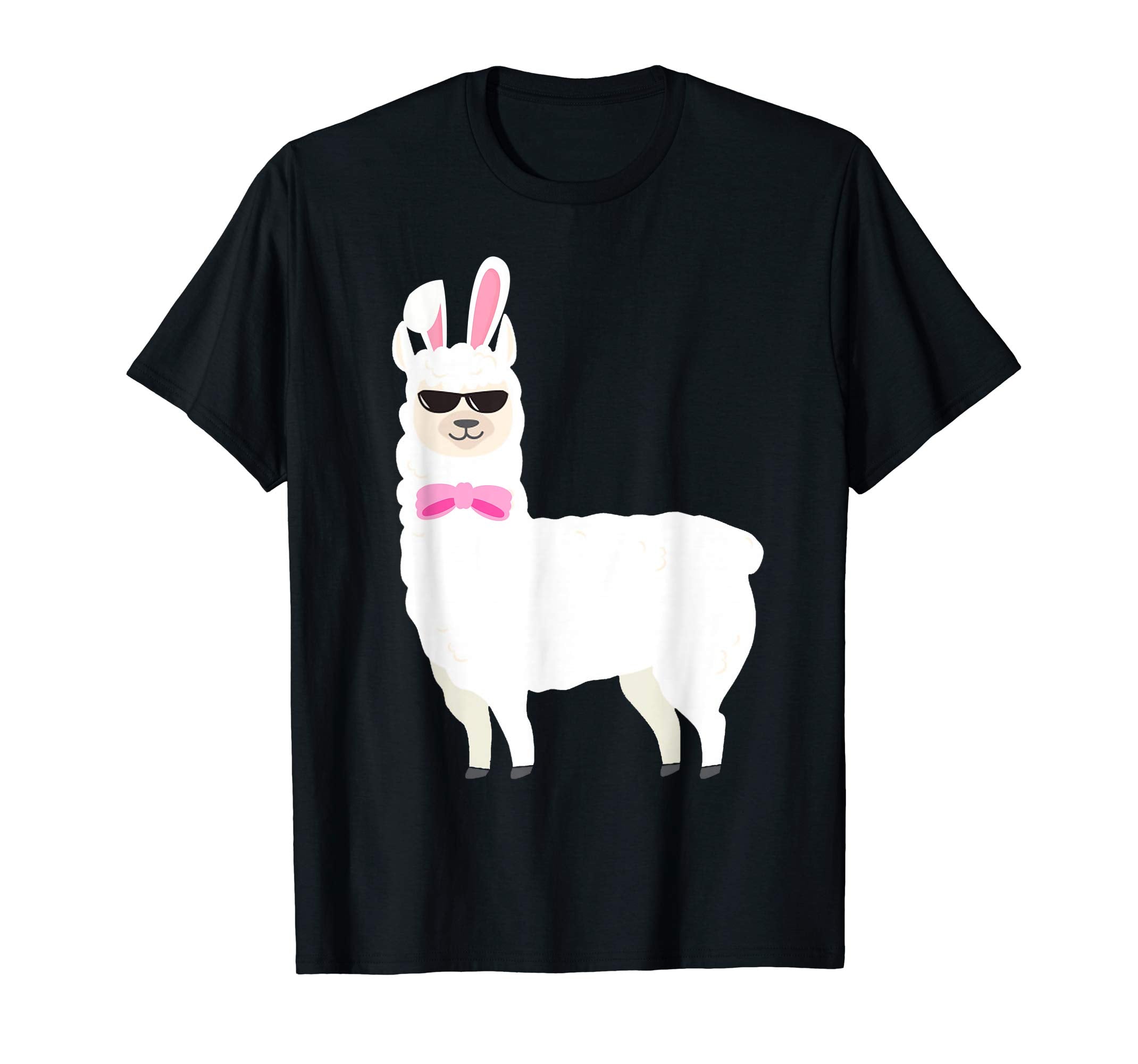 Funny Llama Easter Shirt Alpaca Bunny Ear Tee