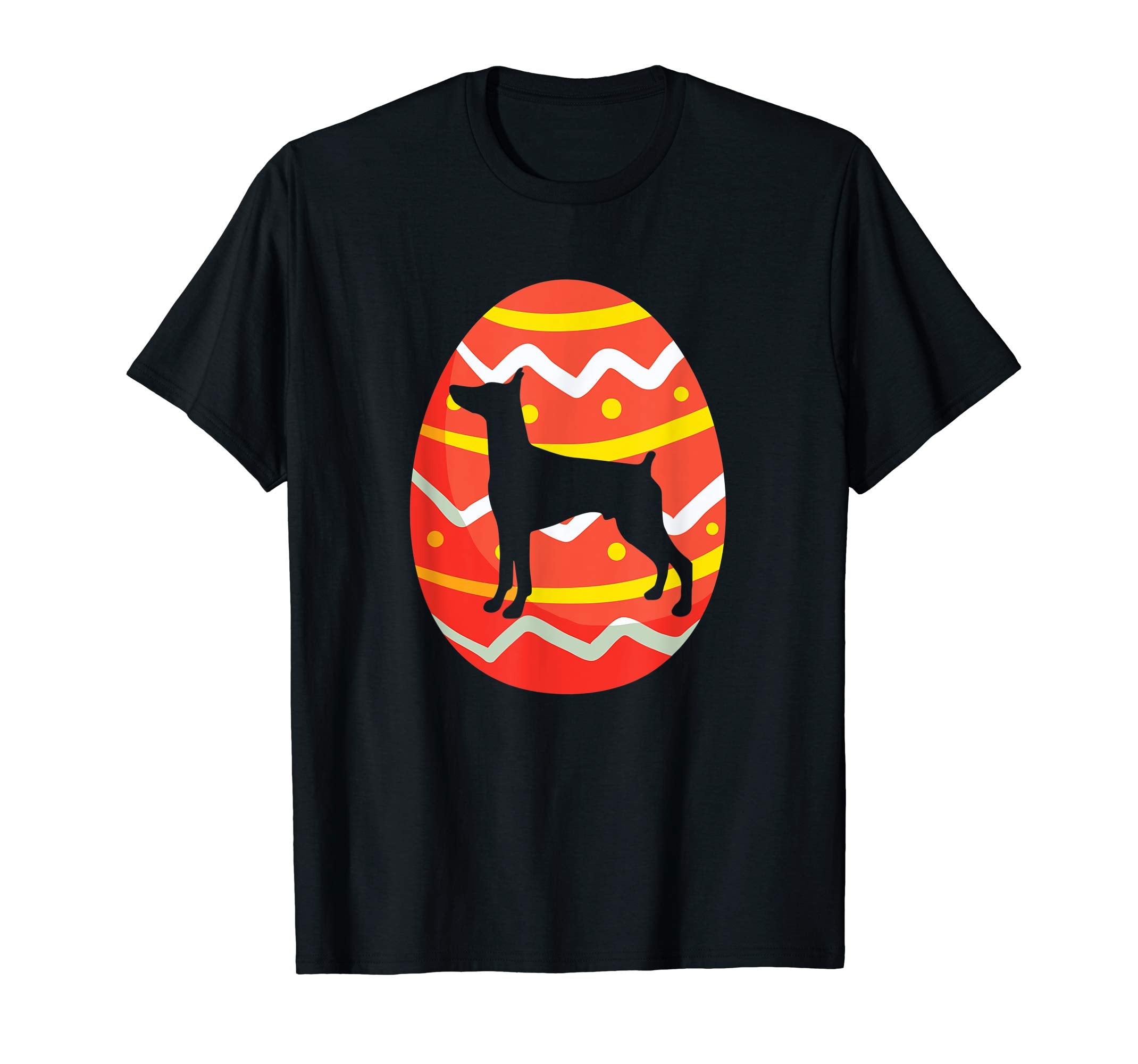 Doberman Pinscher Easter Bunny Egg T-Shirt Dog Easter Gift