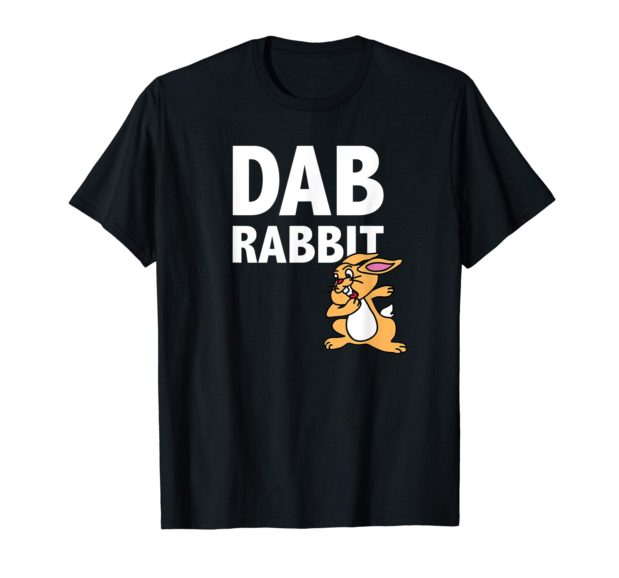 Funny Dabbing Rabbit Easter Tee Shirt Boys Girls Teens