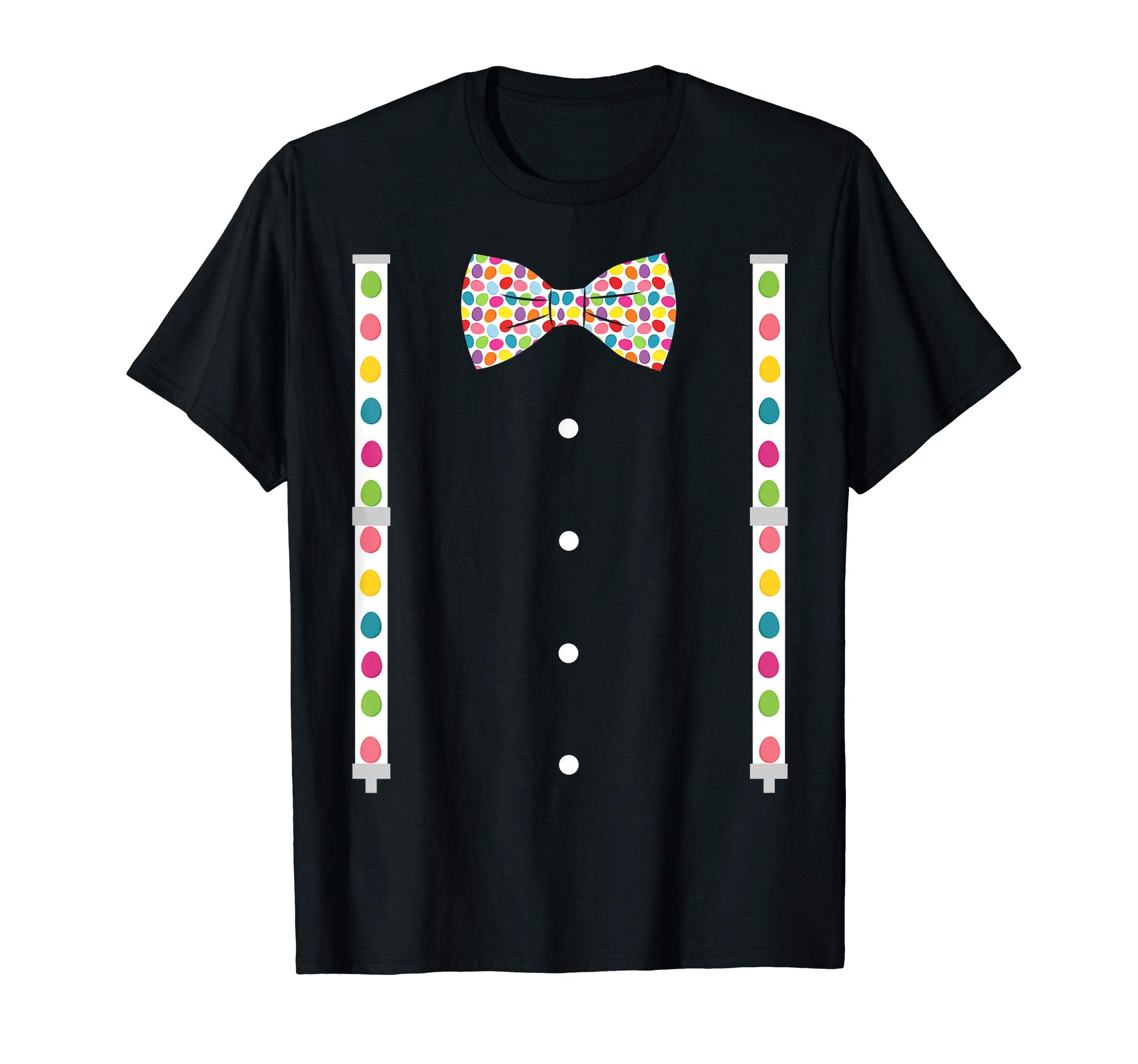 Bow Tie &amp; Suspenders Dot Easter Costume T shirt