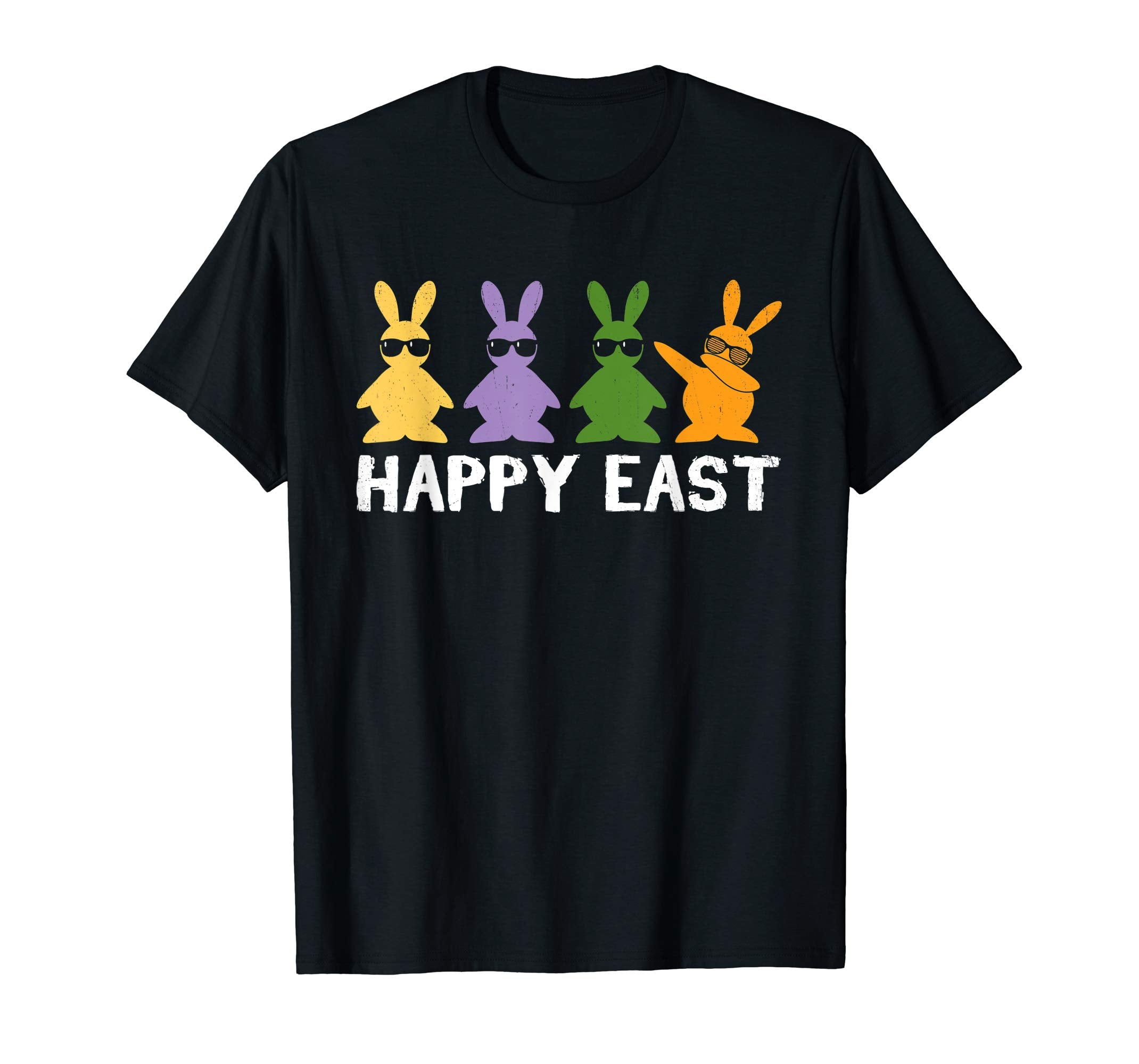 Happy Easter Shirt Colorful Bunny Eggs Gift TShirt