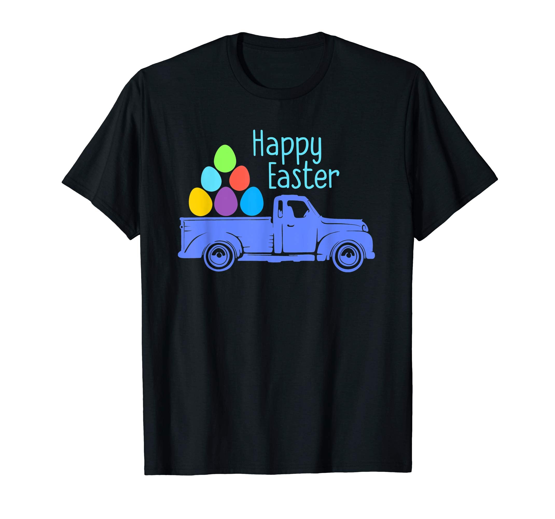 Easter Egg Hunt Truck T-Shirt Boys Girls Kids Toddlers