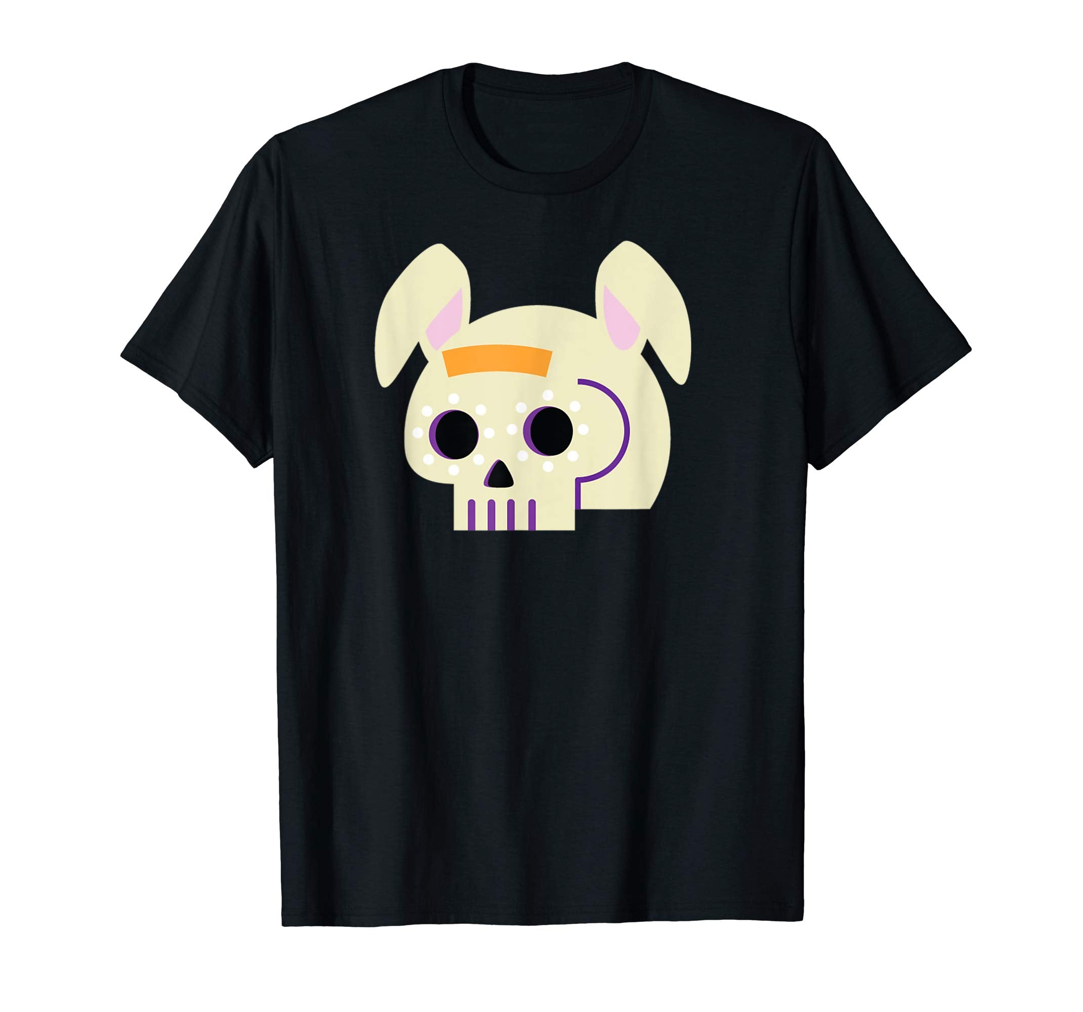 Sugar Skull Bunny Easter Party Shirt Dark