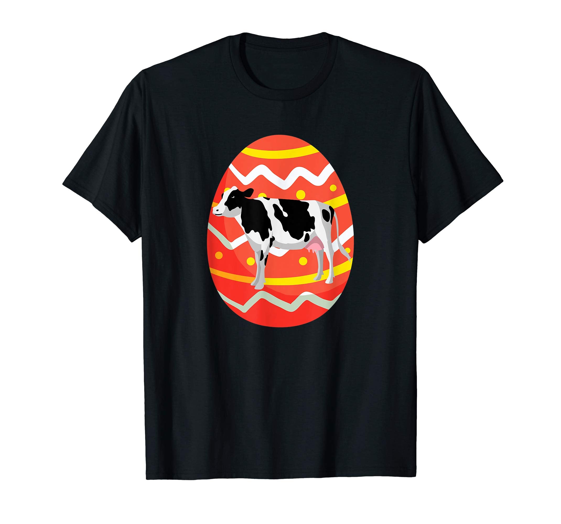 Funny Cow Easter Eggs T-Shirt Gifts for Kids Boys Girls