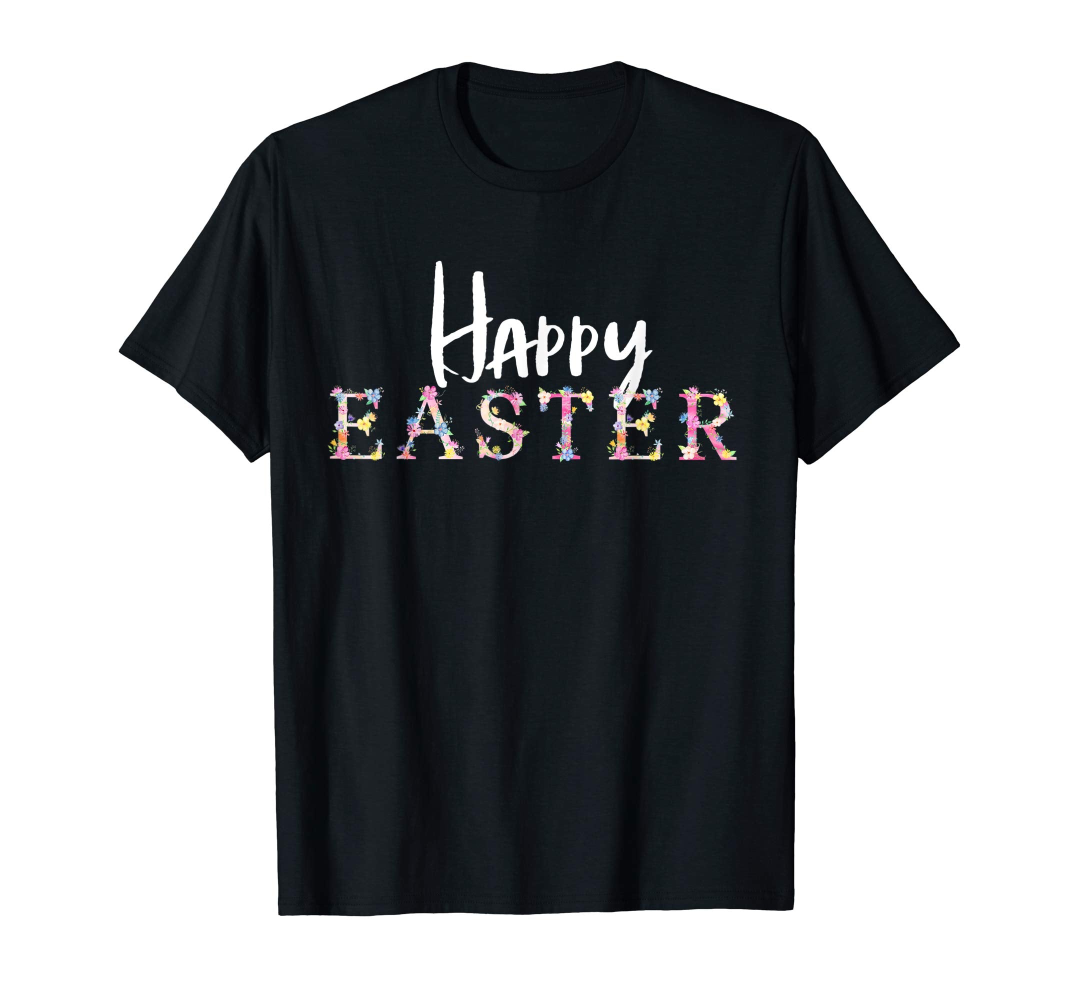 Happy Easter Celebration Flower T-Shirt Floral Party Tee