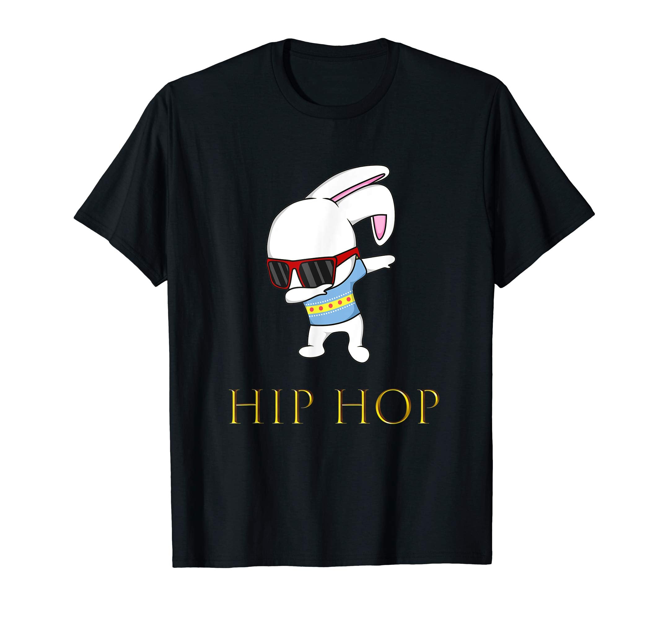 Happy Easter Day T-Shirt HipHop Bunny With sunglass cute