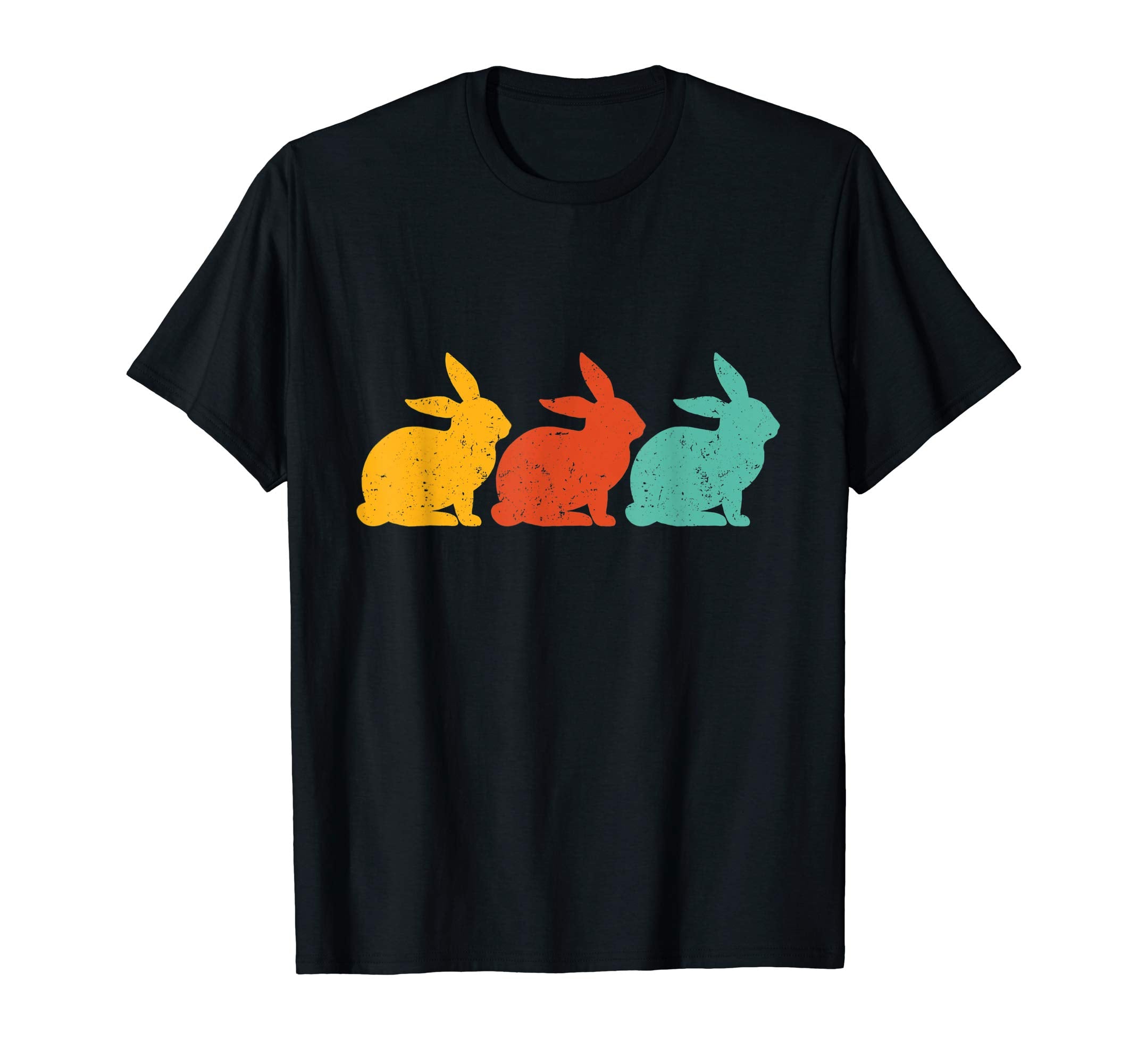 Retro Vintage Bunny Shirts Happy Easter Gifts Women Men Kids