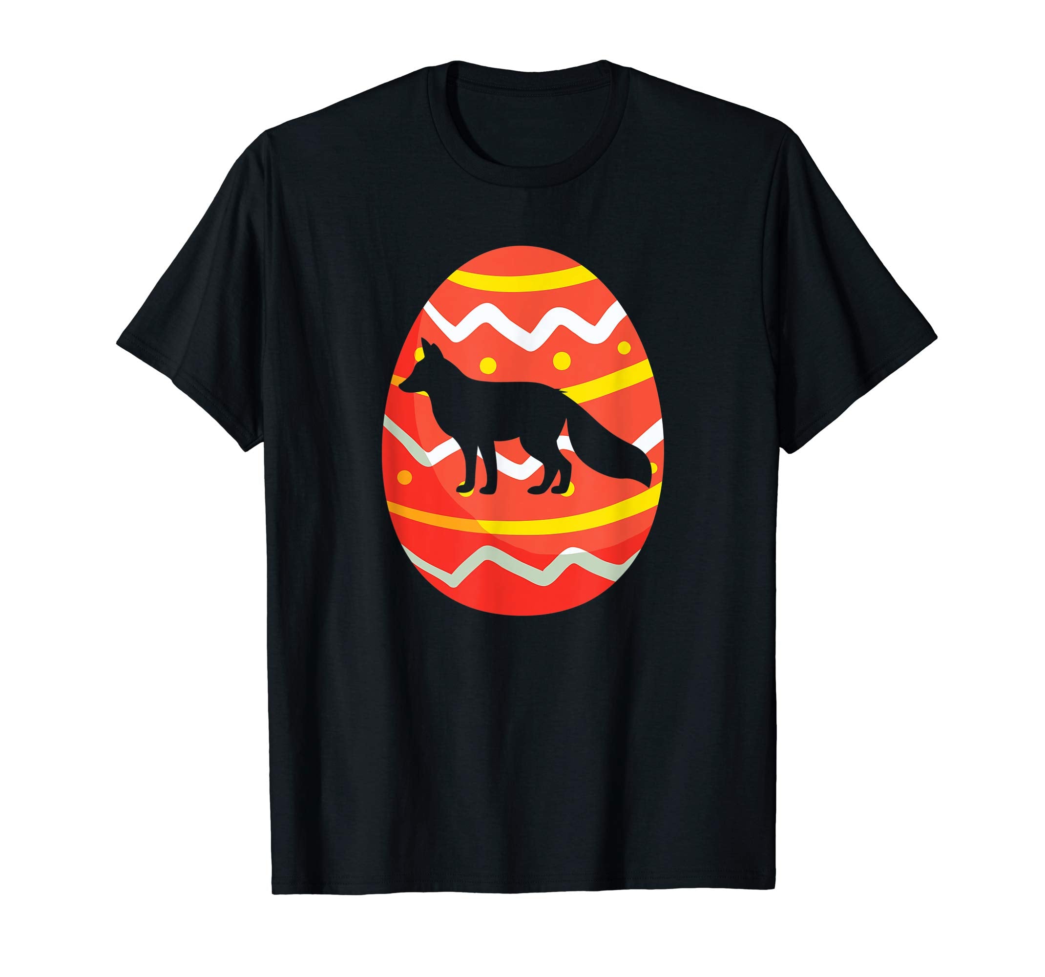 Happy Fox Easter Egg Bunny T-Shirt for Kids Boys Girls