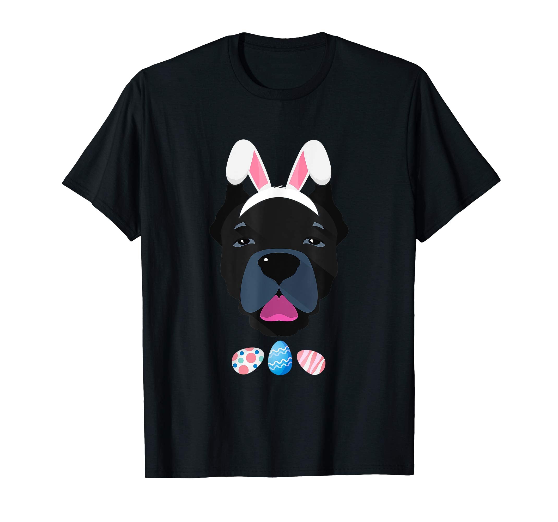 Funny Easter Cane Corso With Bunny Ears And Eggs T Shirt