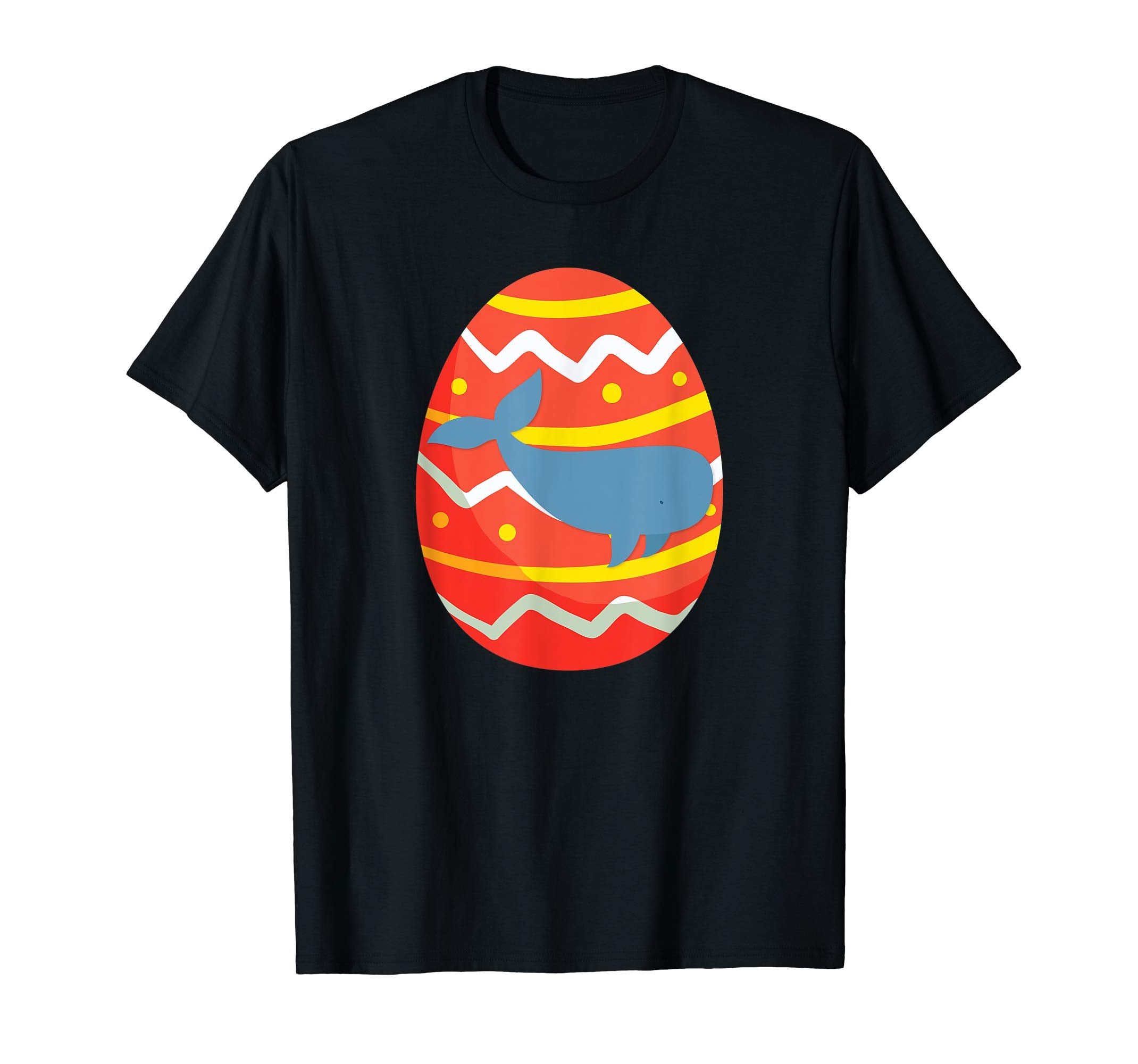 Happy Whale Easter Egg Bunny T-Shirt for Kids Boys Girls