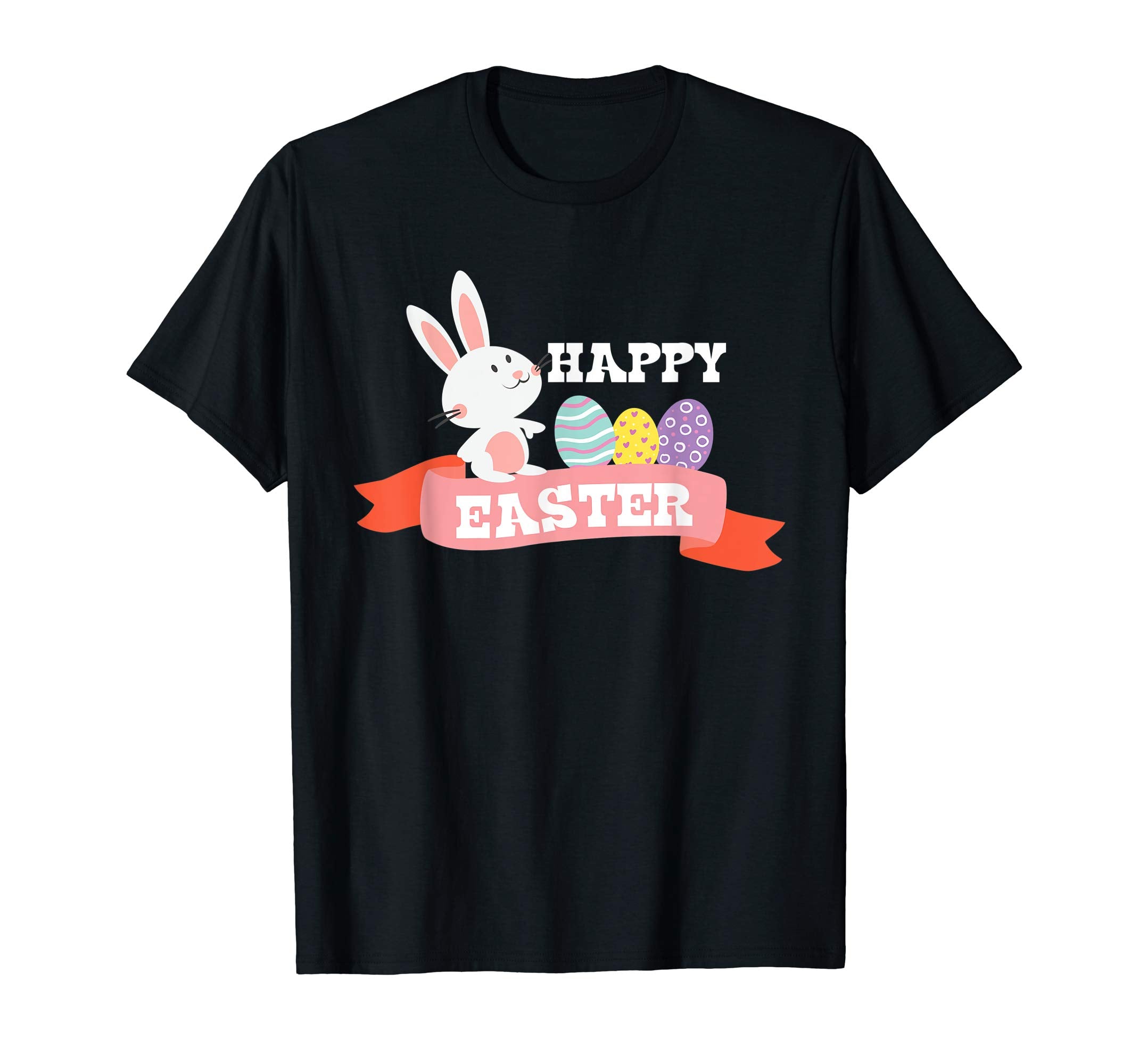 Hoppy Easter T Shirt Cute Bunny Easter Eggs Gift