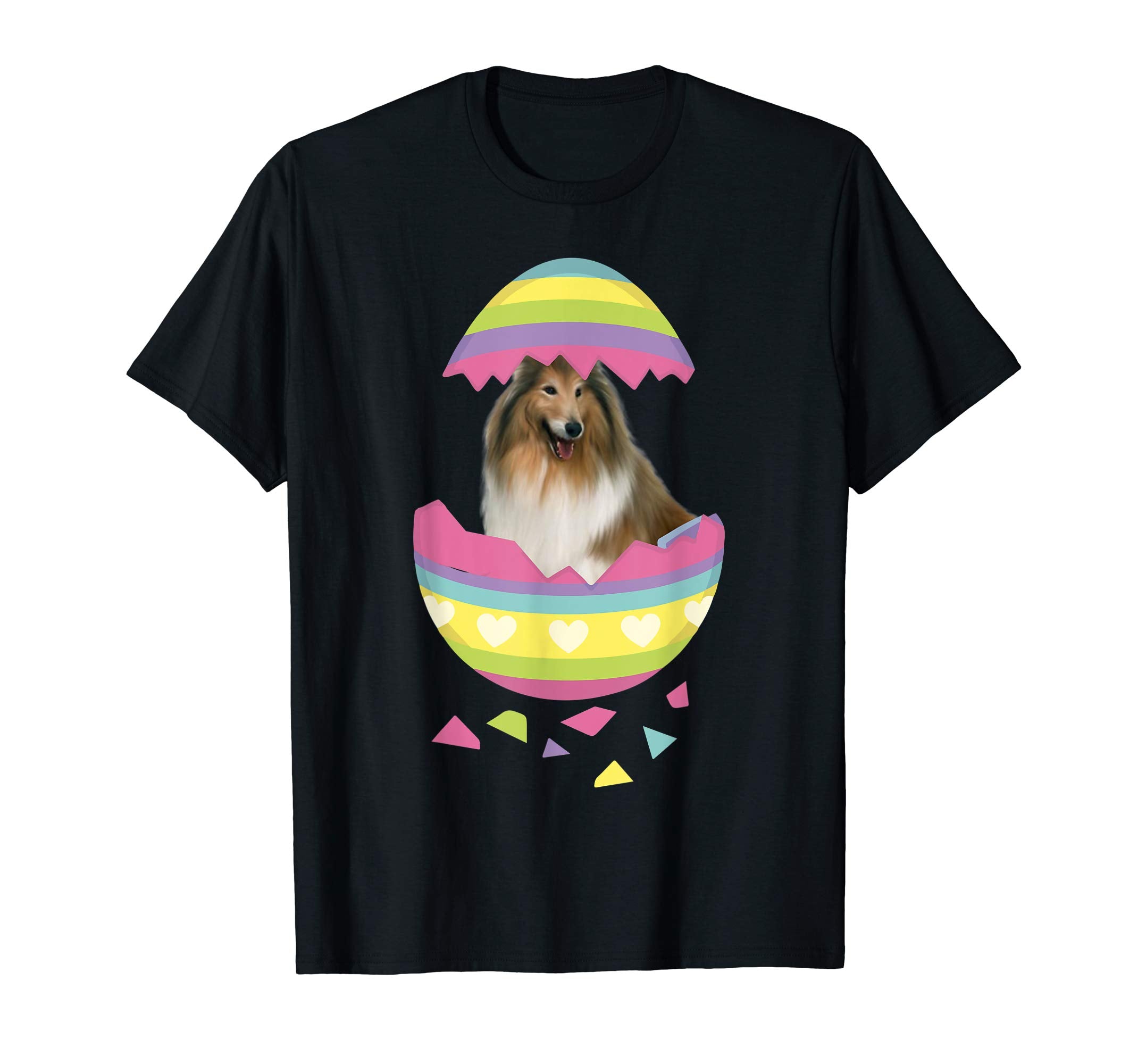 Collie Easter Egg T-Shirt Dog Lover