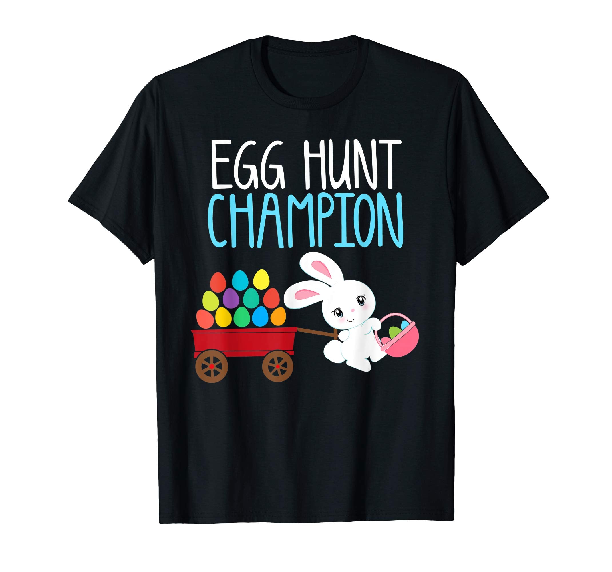 Easter Bunny T-Shirt Girls Kids Toddlers EGG HUNT CHAMPION