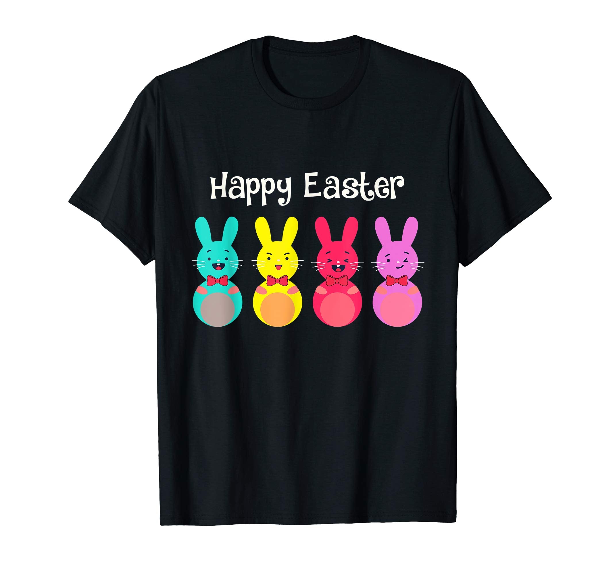 Happy Easter Shirt For Boys Girls Women Men Colorful Eggs