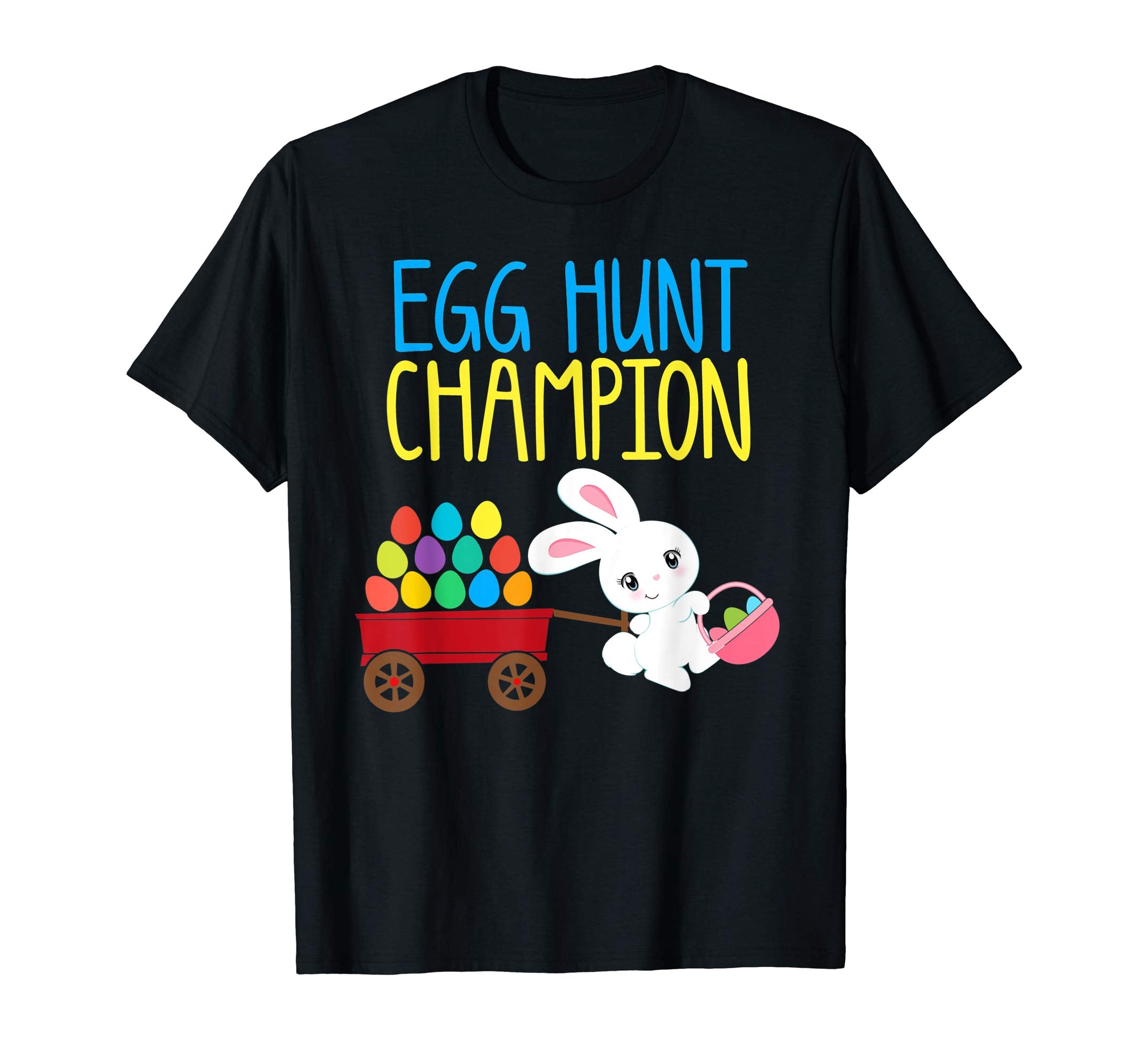 Easter Bunny T-Shirt Girls Kids Toddlers EGG HUNT CHAMPION