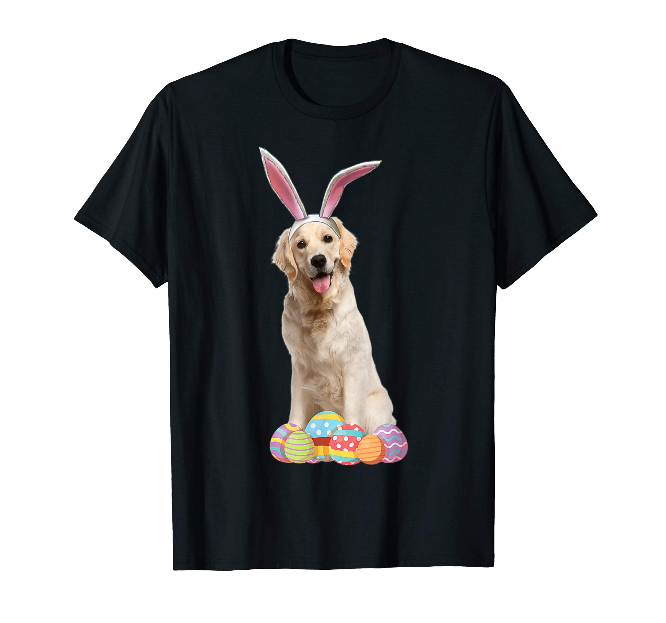 Easter Shirt Golden Retriever Funny Bunny Ears Eggs Gift