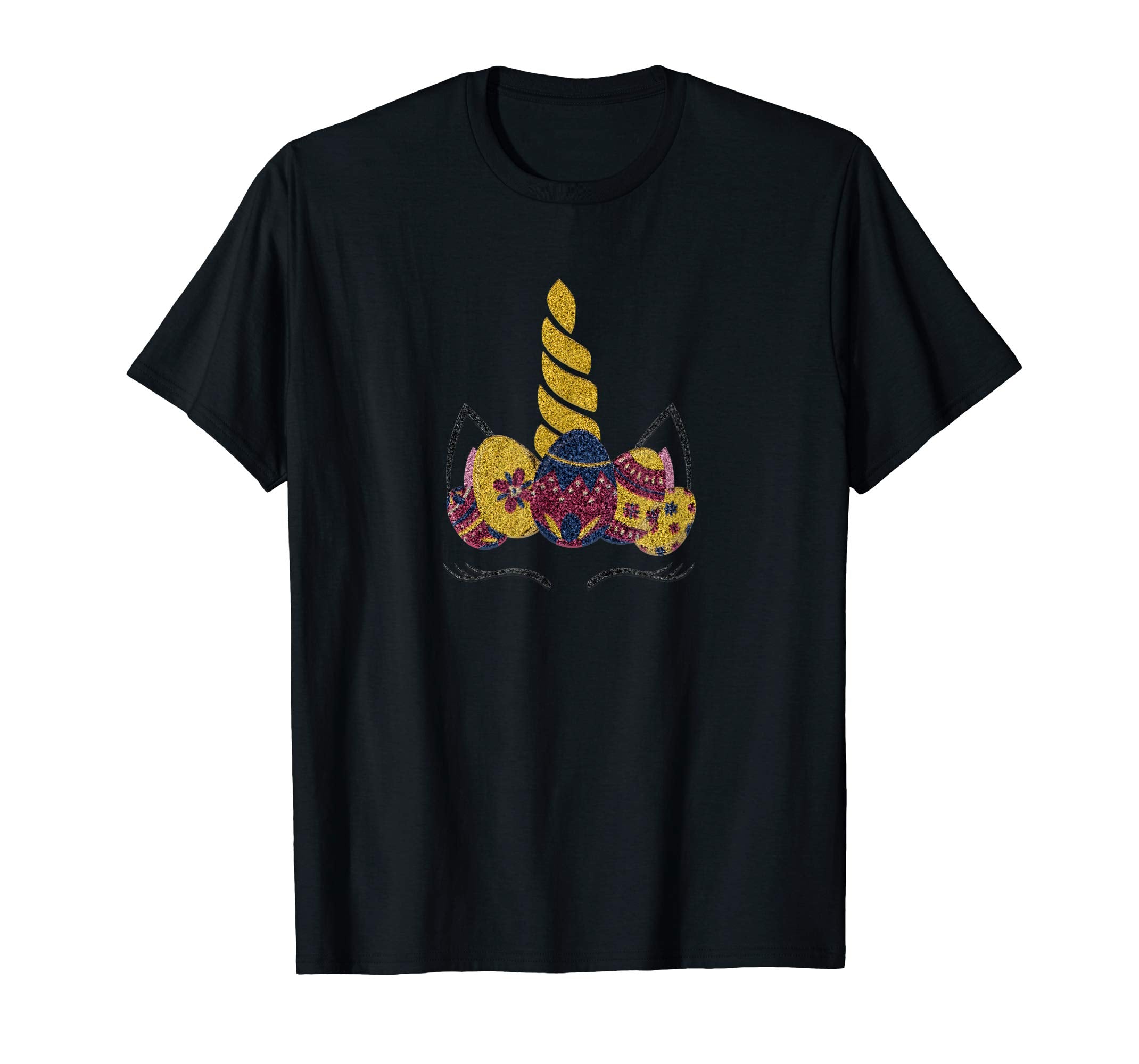 Unicorn Bunny Face Rabbit Eggs Easter Day Kids Gift Shirt
