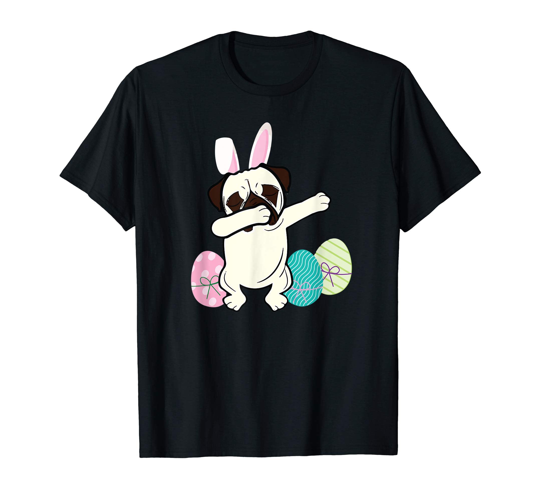 Funny Dabbing Easter Pug Dog Shirt-Easter T-Shirts For Boys