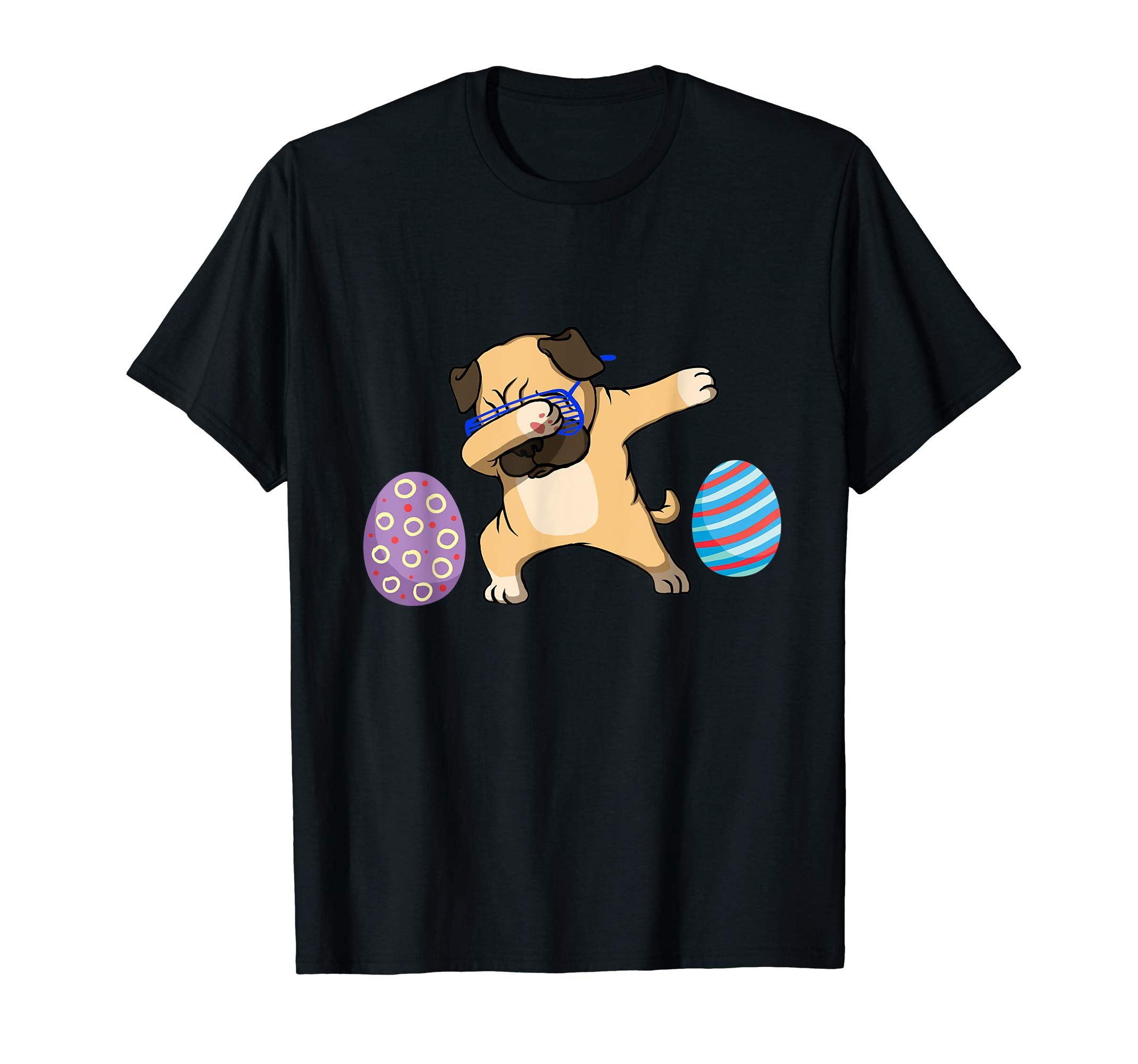 Pug Dabbing Eggs Easter Cute Easter Shirts For Boys
