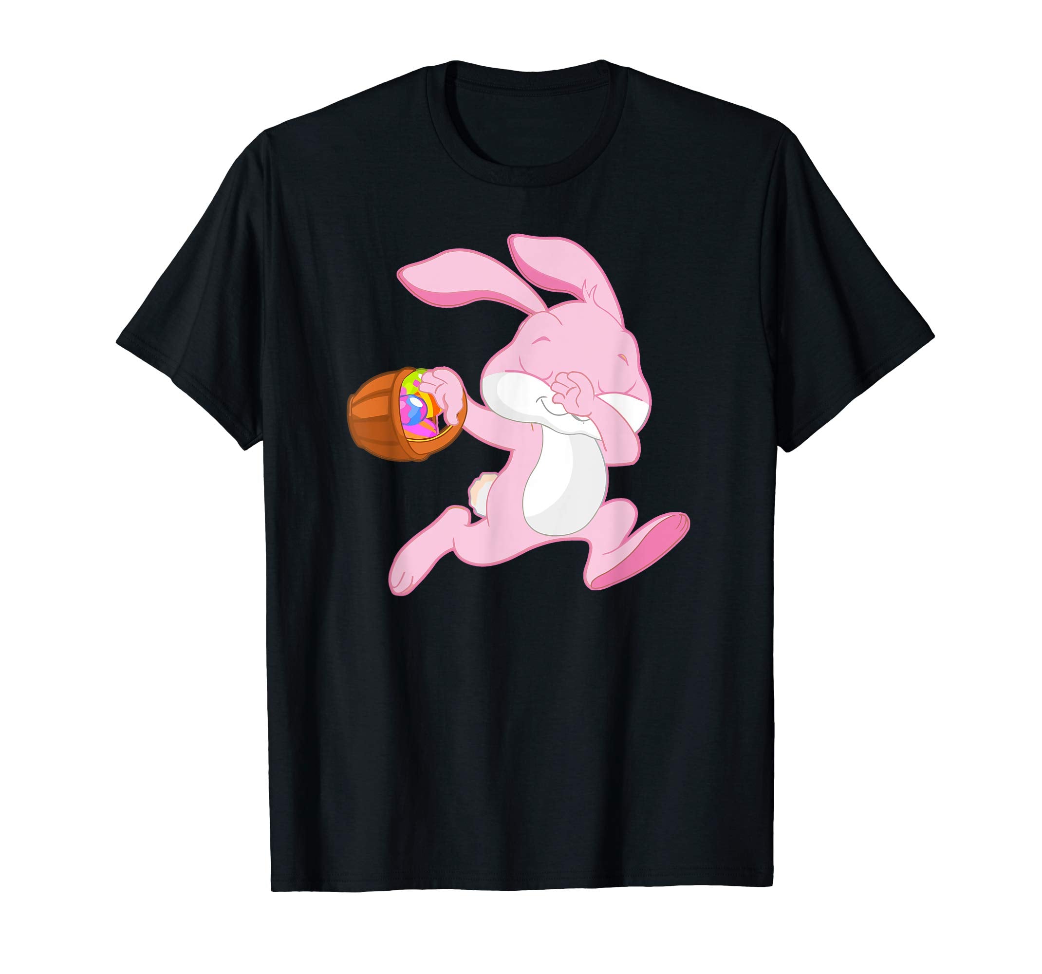 Easter Pink Rabbit Shirt, Cute Running Bunny Tee Gift