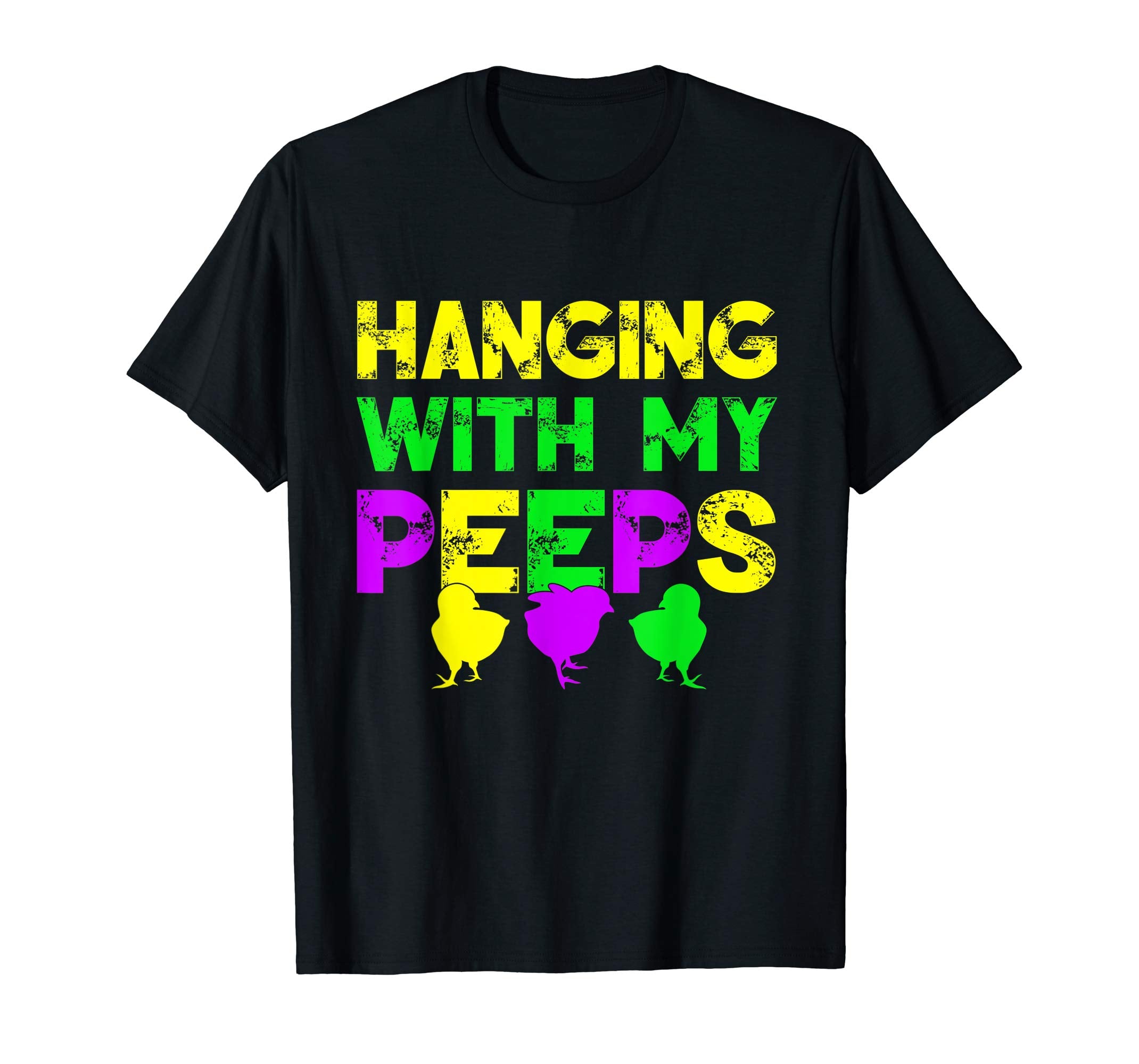 Hanging With My Peeps Happy Easter Kids Boys Girls T Shirt