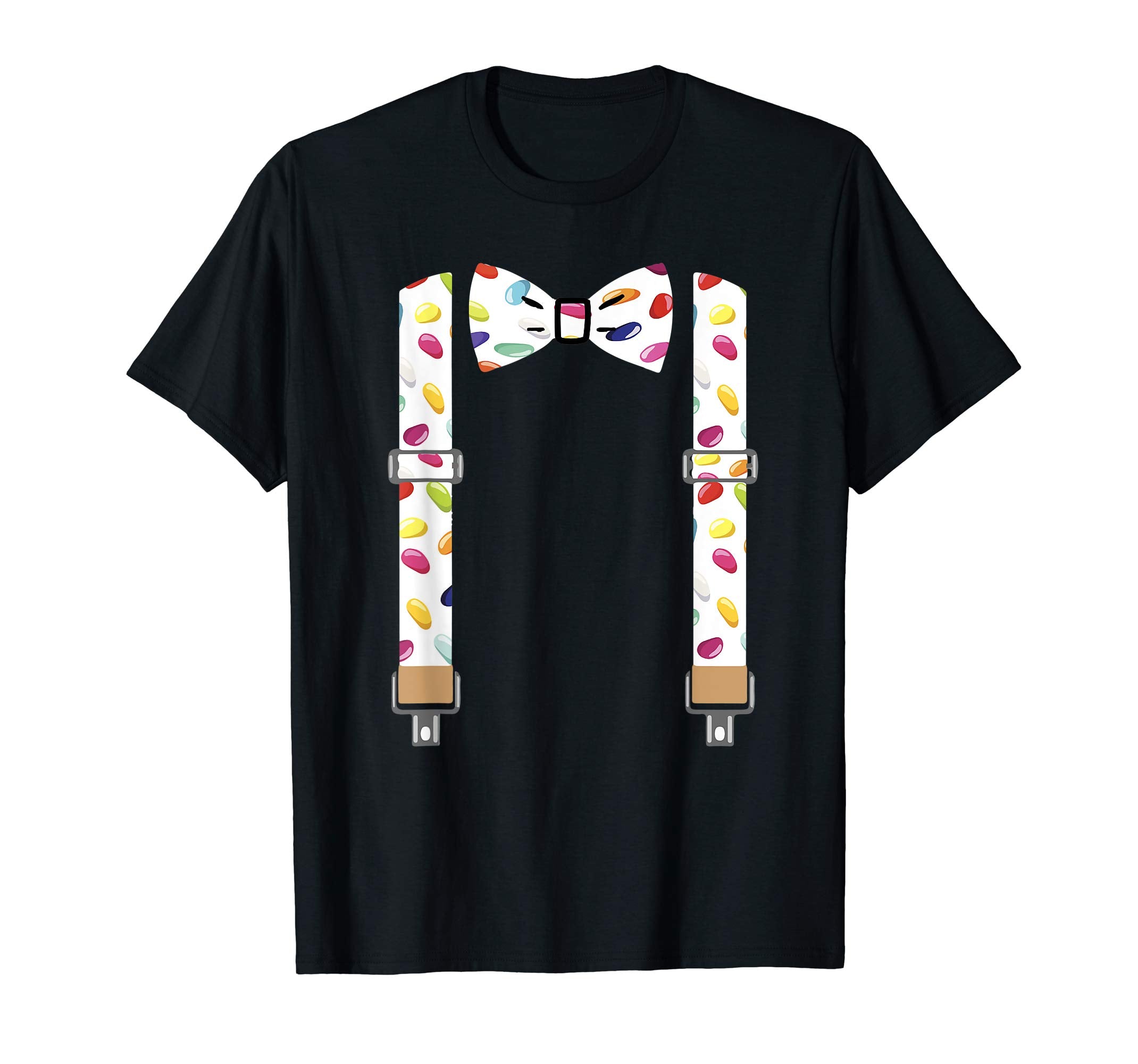 Easter Jelly Beans Bow Tie &amp; Suspenders T-Shirt