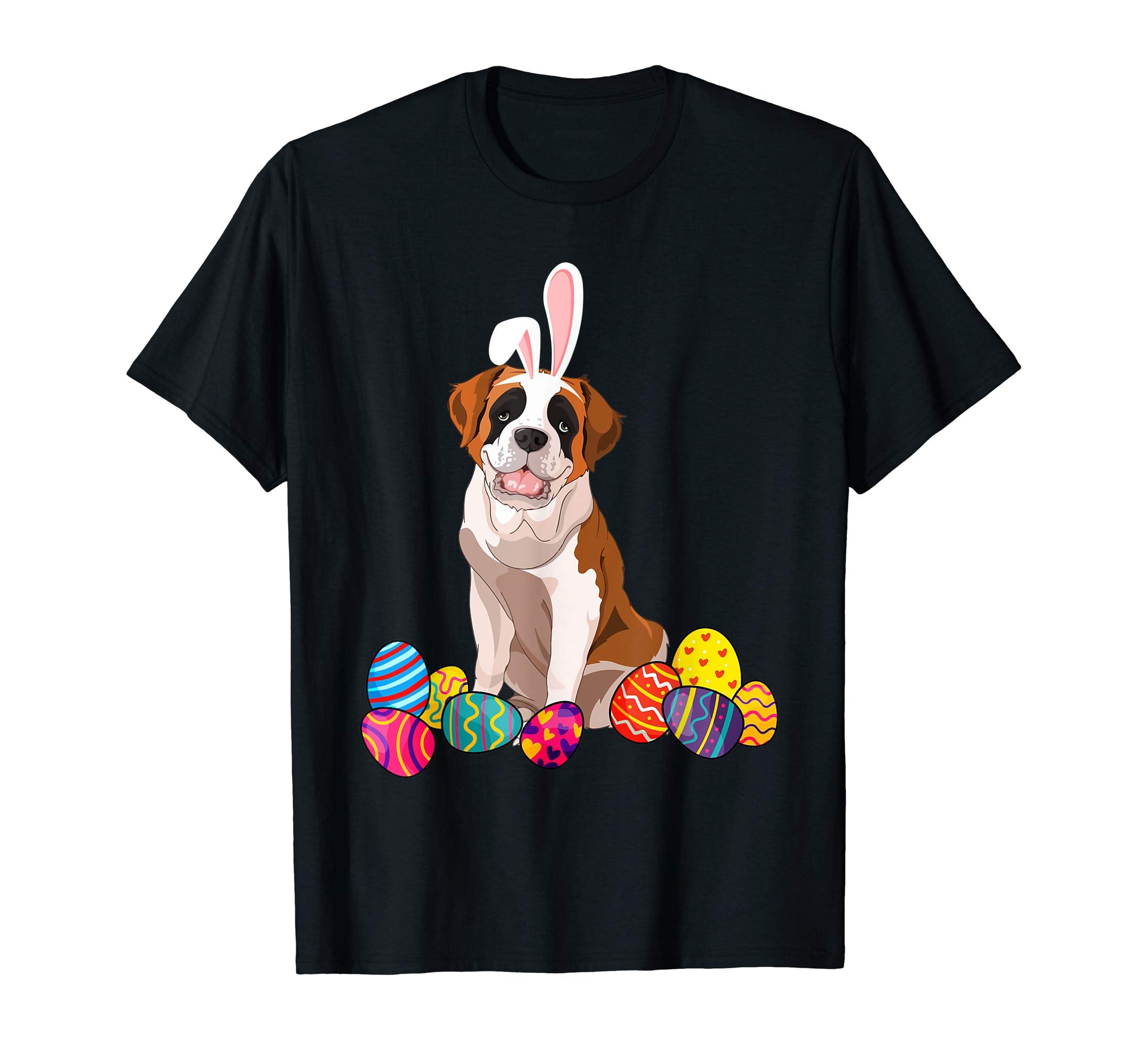 Saint Bernard Bunny Ear With Egg Easter Easter Day Shirt