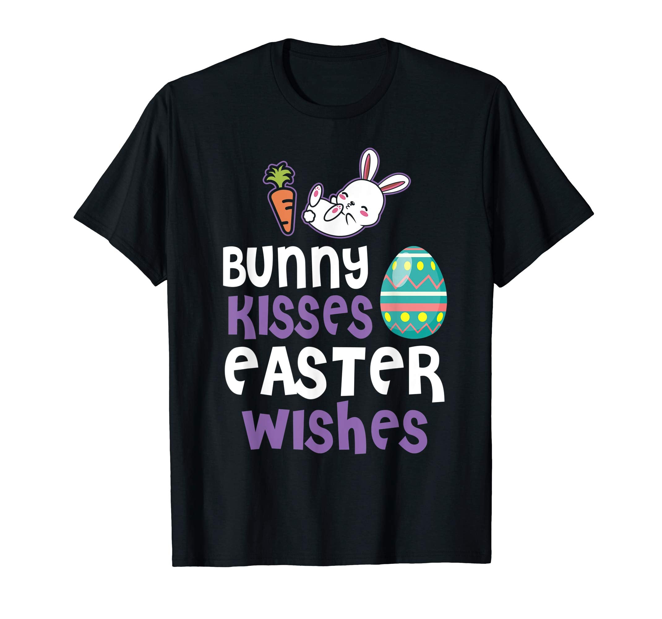 Bunny Kisses Easter Wishes Sunday Egg Hunt Hiding T Shirt