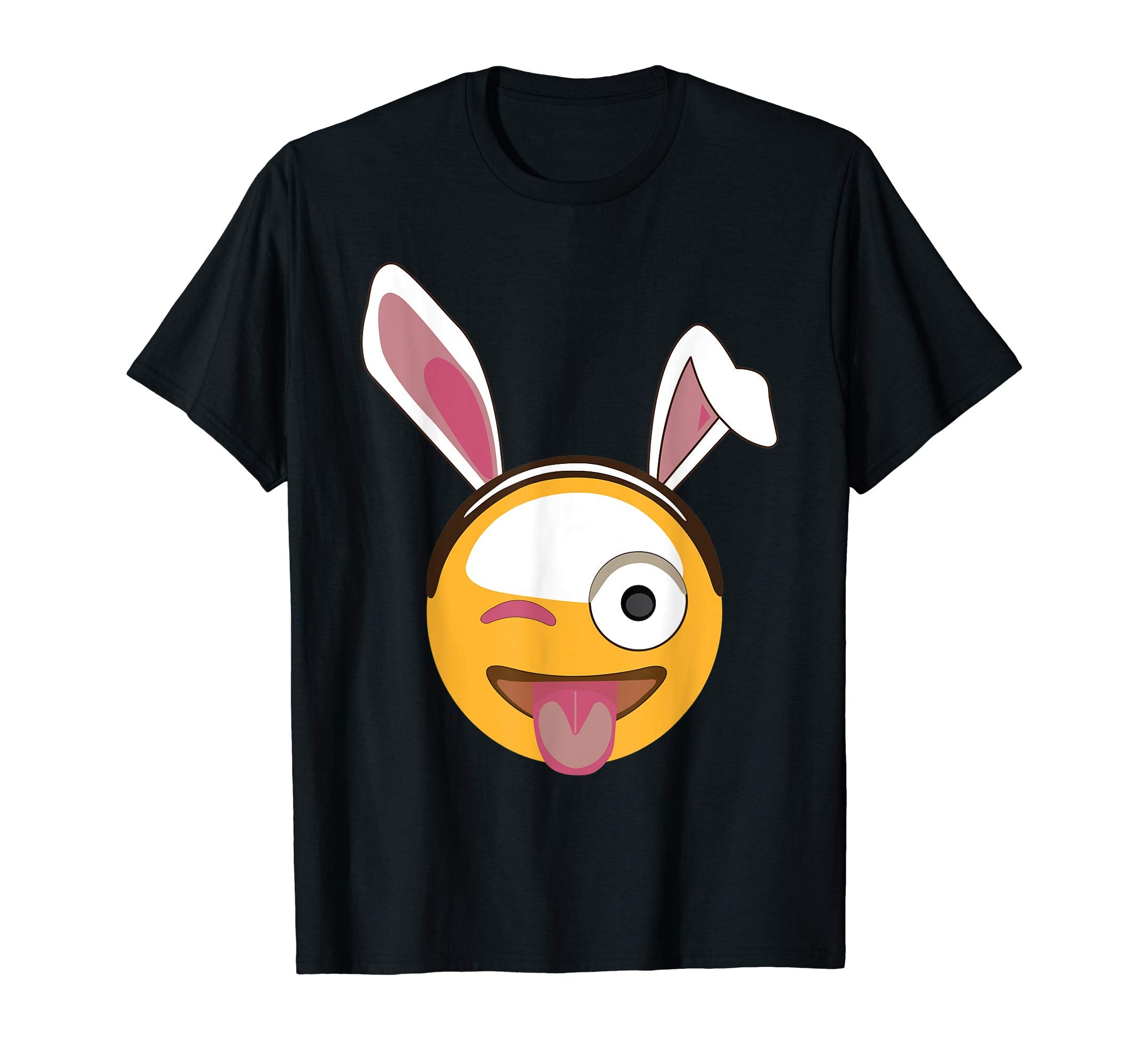 Big Smile Bunny Rabbit Emotion Face Happy Easter Day Shirt