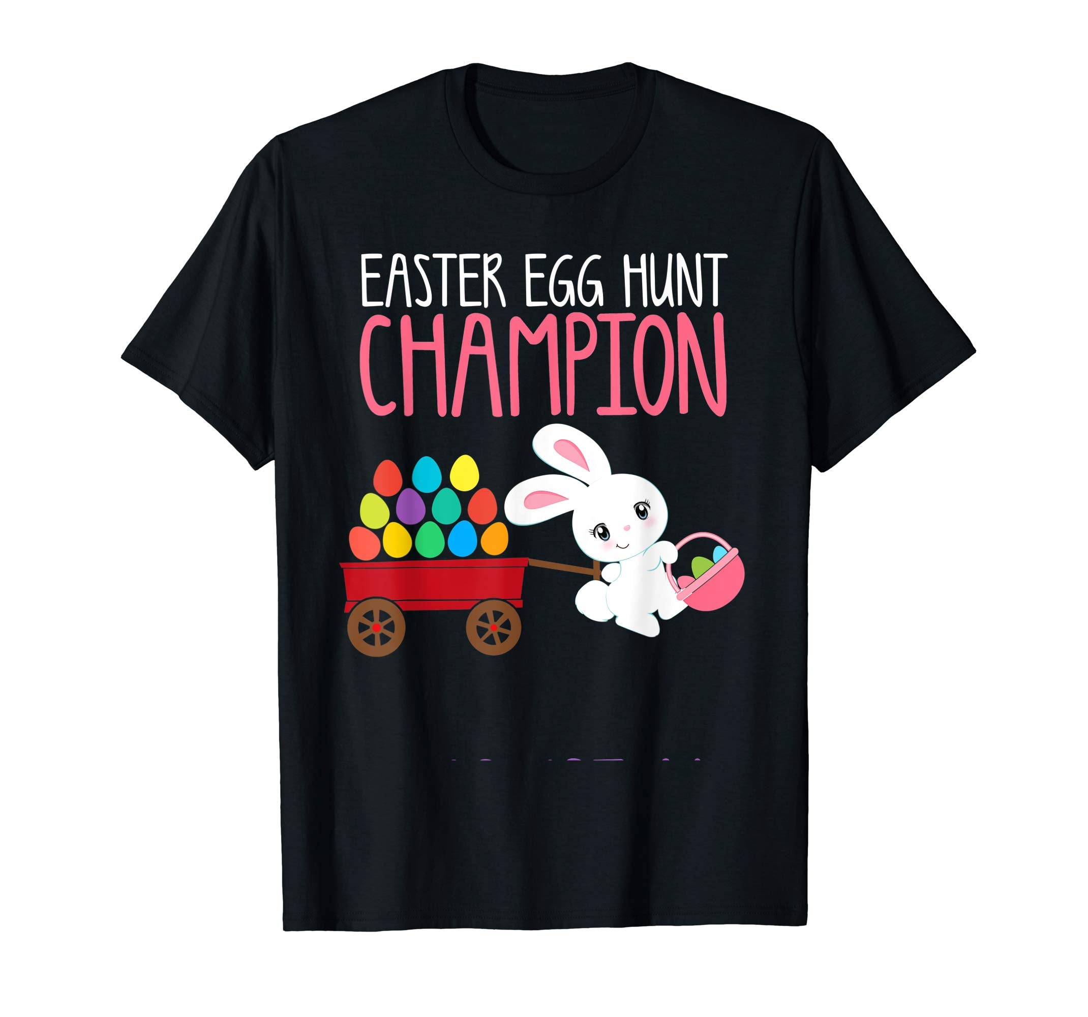 Easter Bunny Shirt Girl Kid Toddler EASTER EGG HUNT CHAMPION