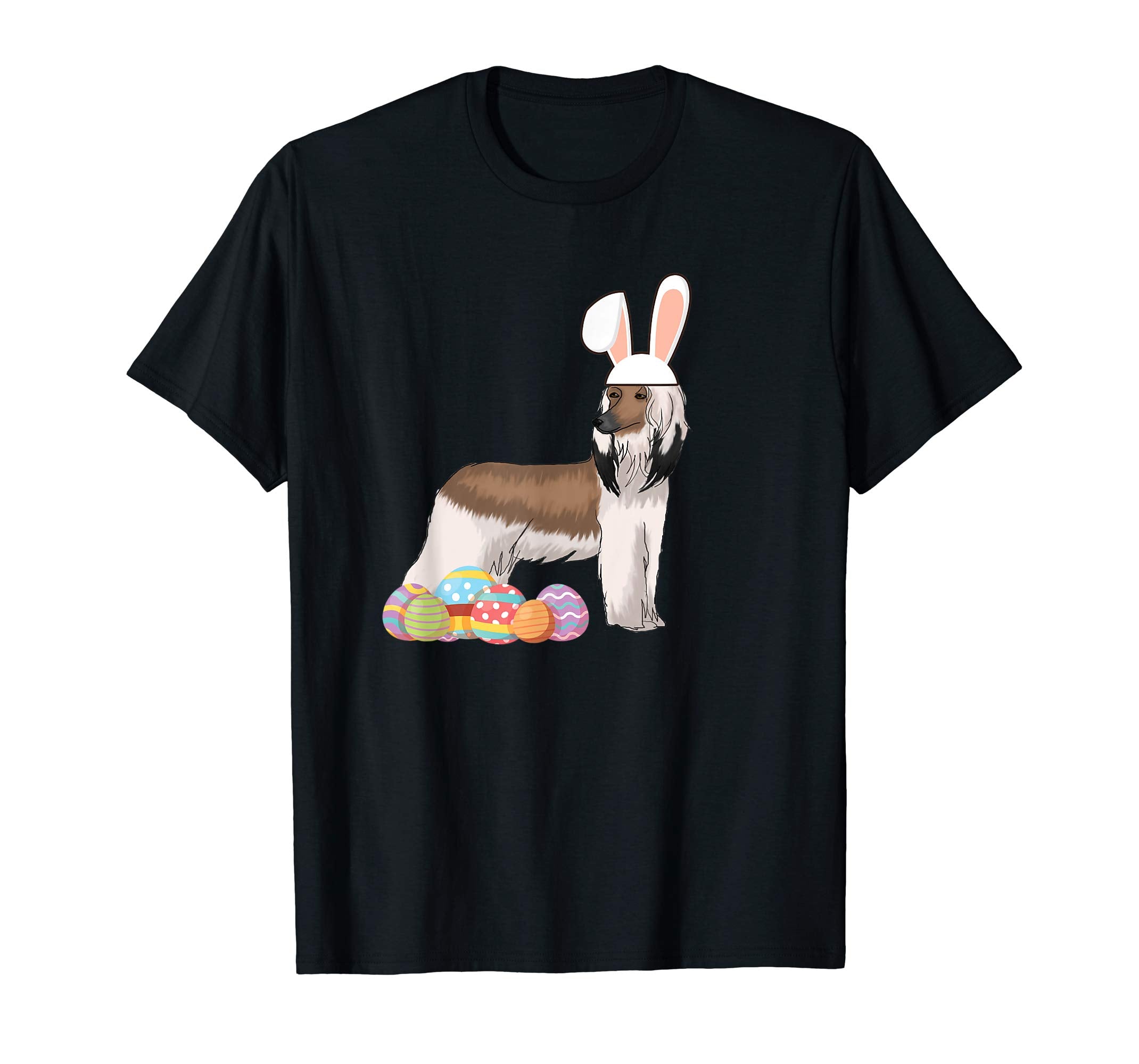 Easter Shirt Afghan Hound Funny Bunny Ears &amp; Eggs Gift