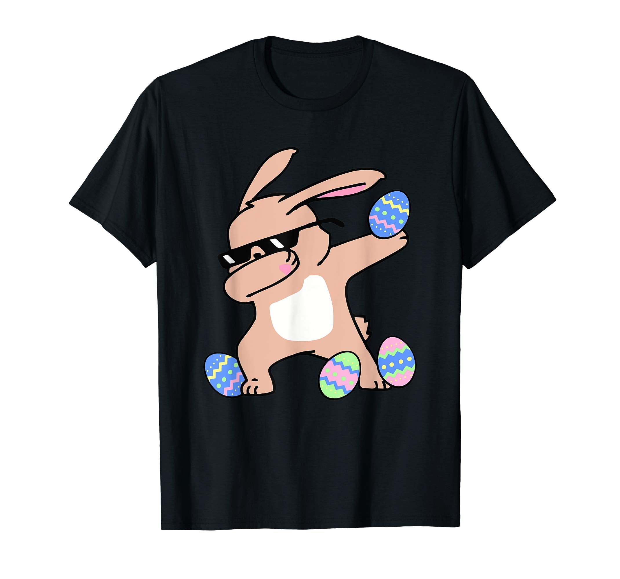 Dabbing Easter Bunny Easter Eggs Funny for Boys Girls shirt