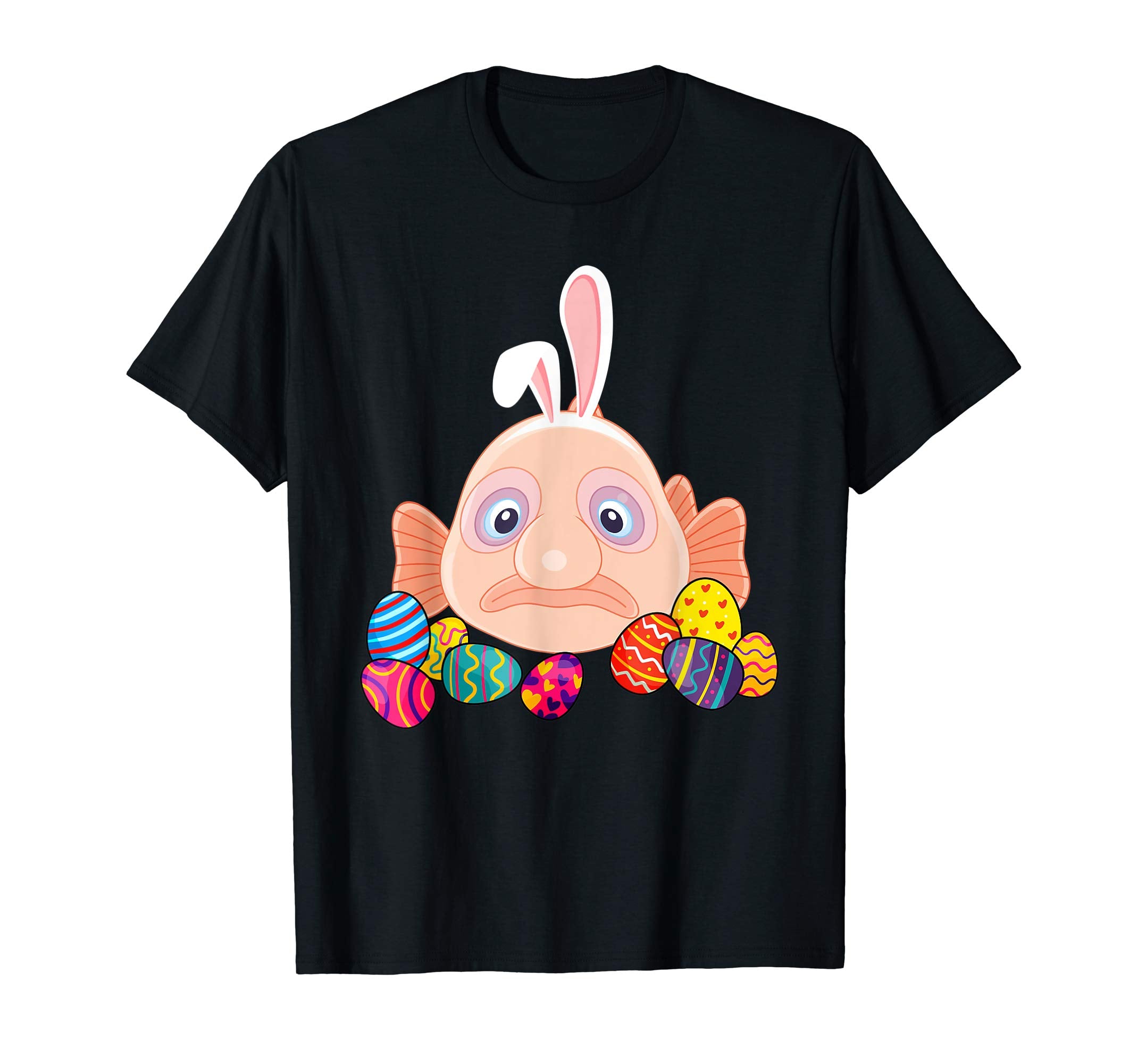Blob Fish Bunny Ear With Egg Easter Easter Day Shirt