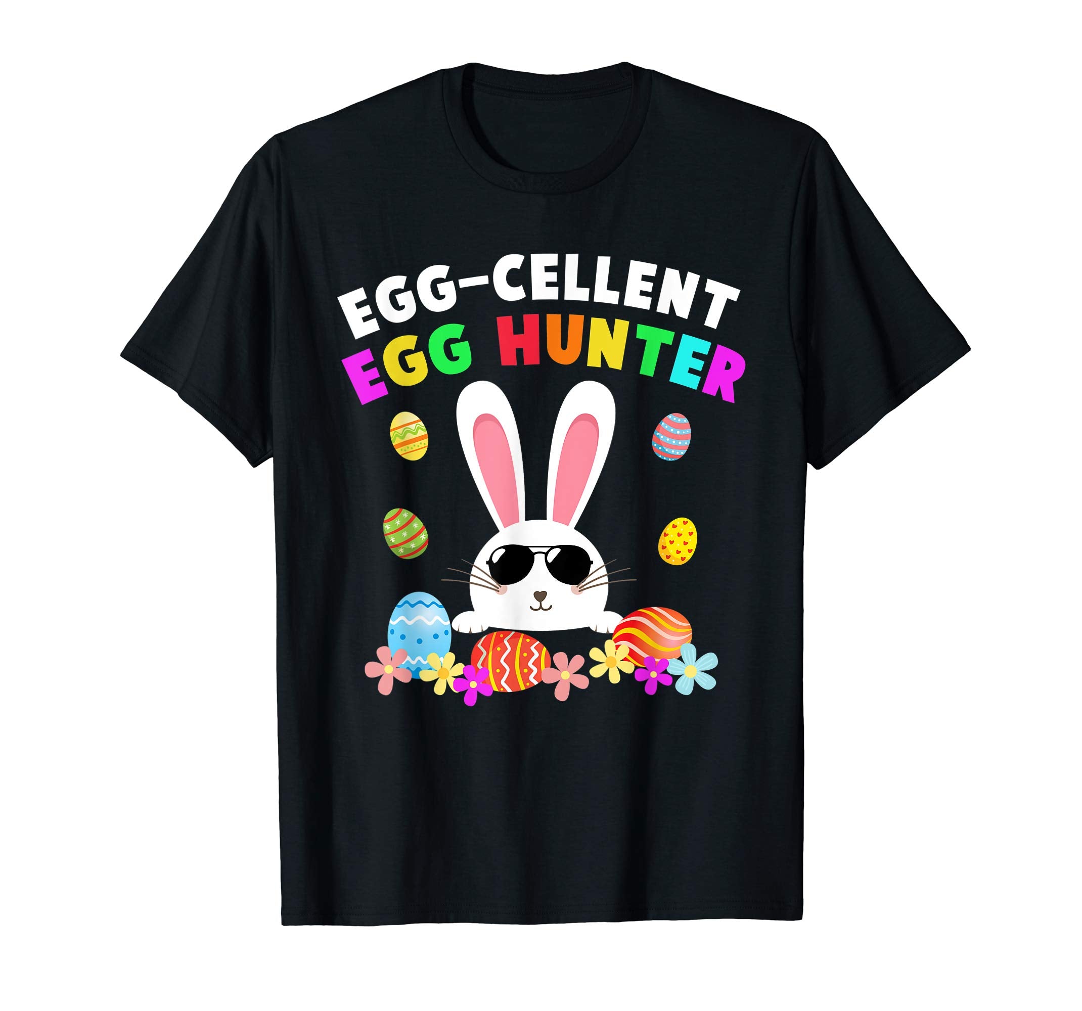 Egg-cellent Egg Hunter Easter T-Shirt Boys Girls Bunny Gift
