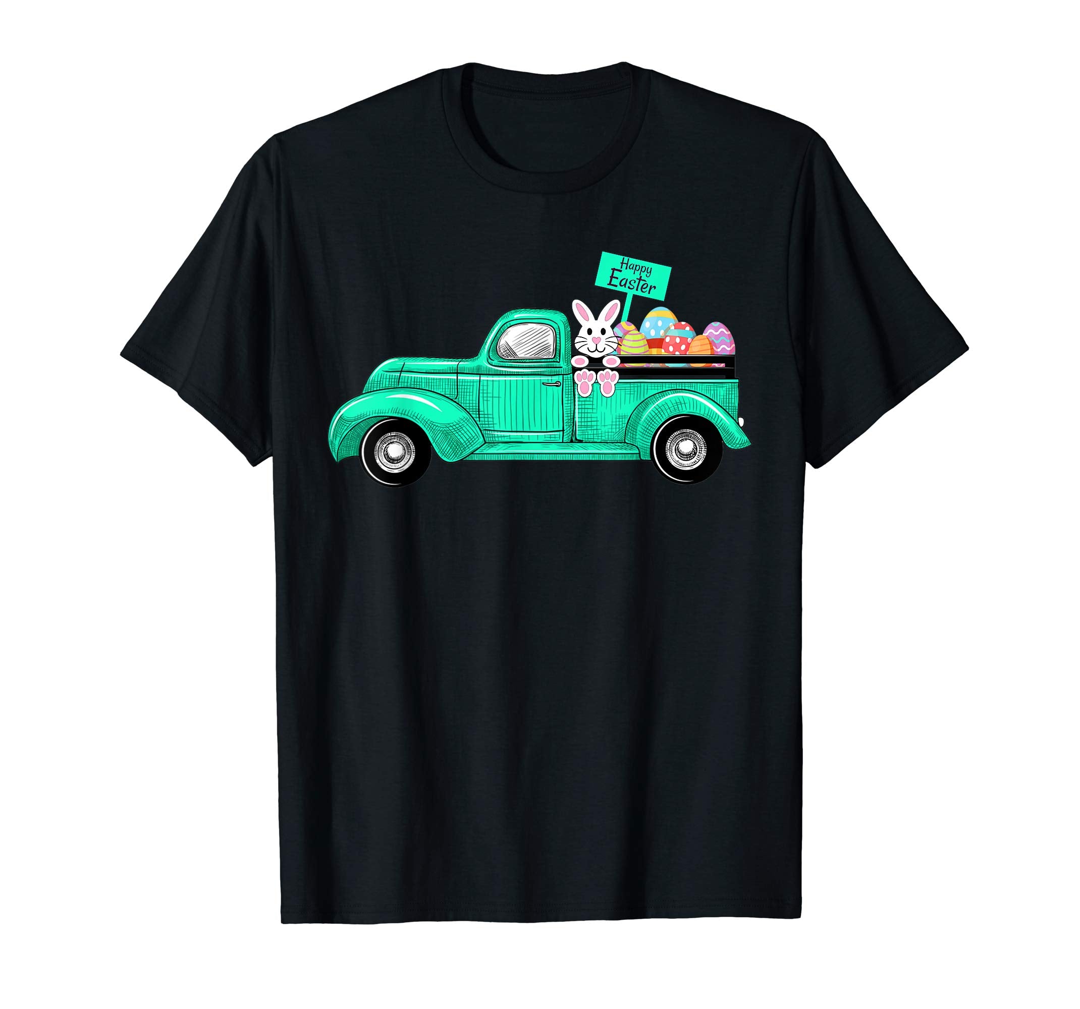 Happy Easter peeps Rabbit Truck Lover Vintage Cute Shirt