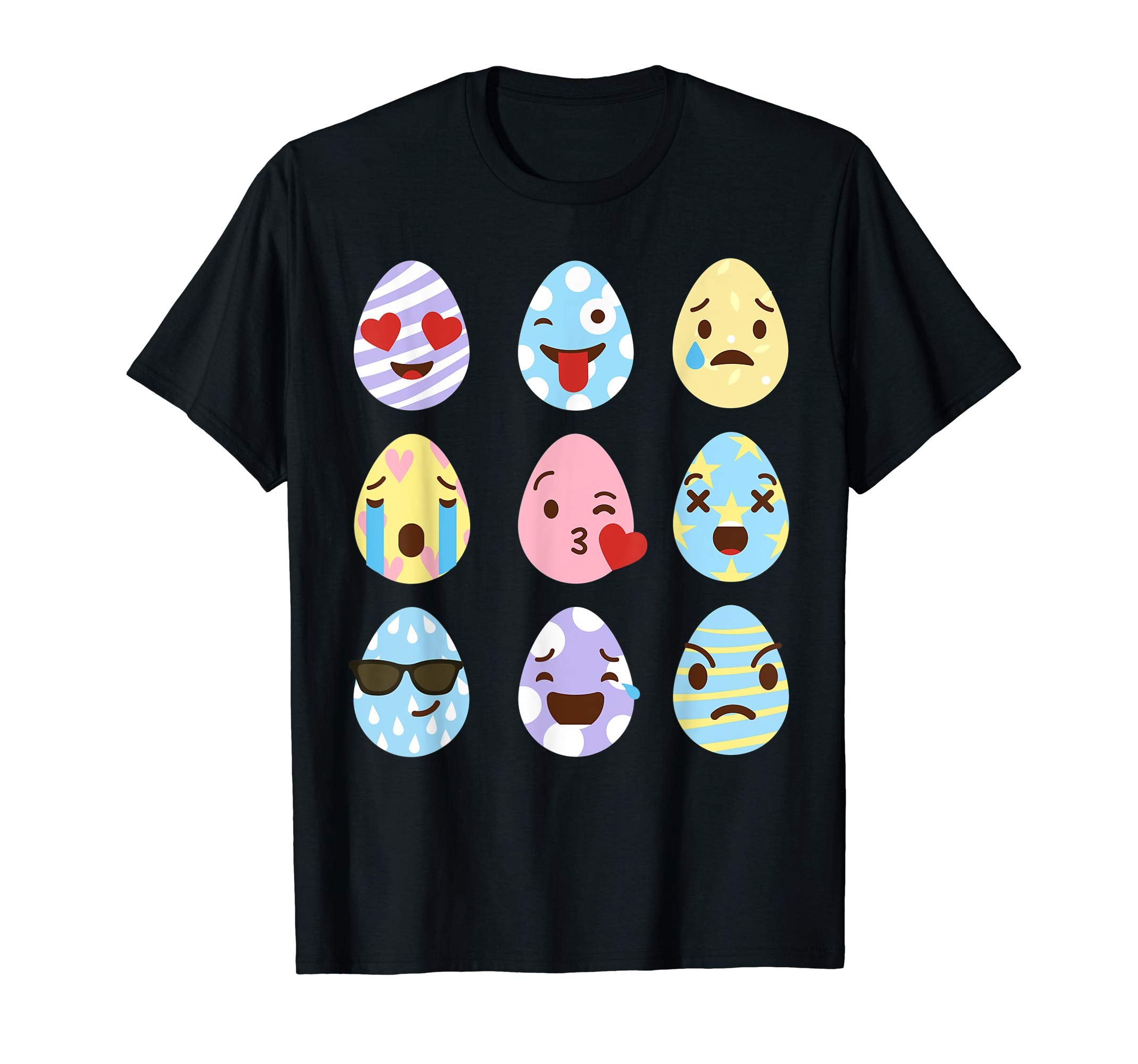 Funny Easter Eggs Emoji Shirt Kids Women Gifts