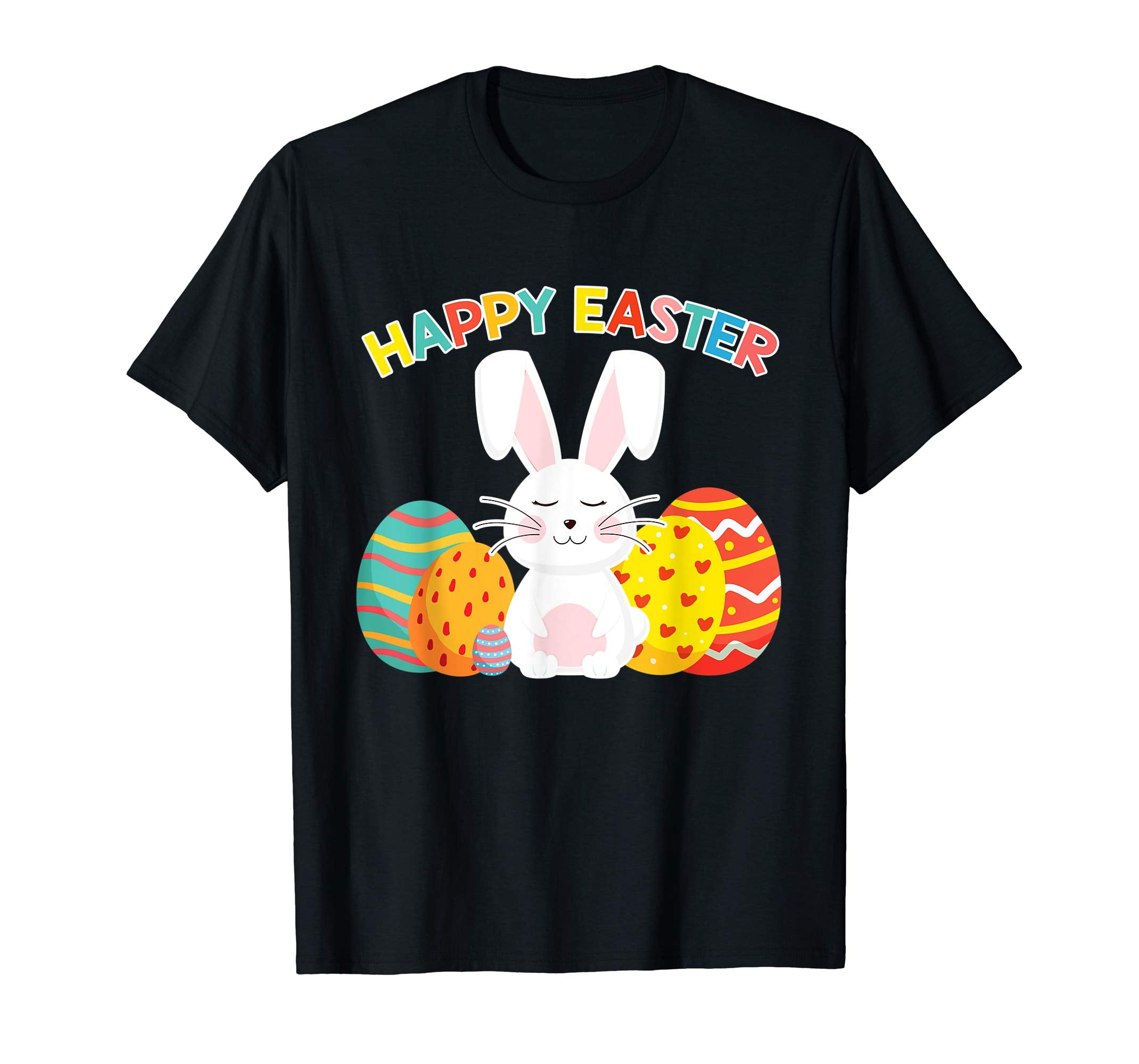 Happy Easter Shirt For Boys Girls Women Men Colorful Eggs