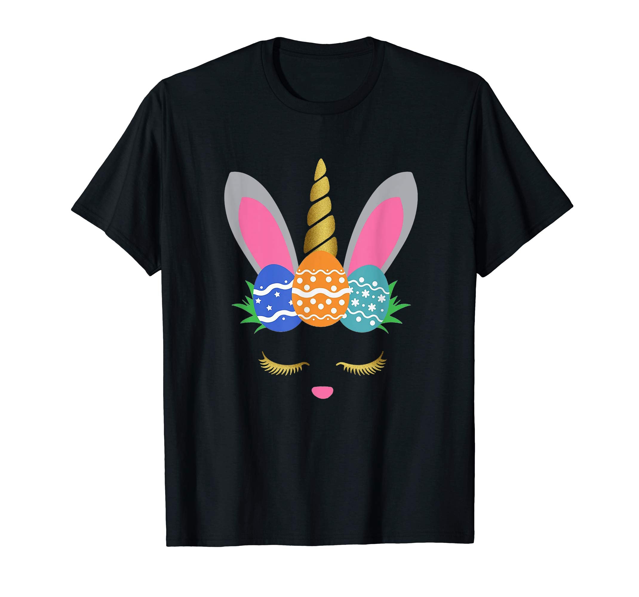 Bunny Unicorn Funny Easter Eggs T Shirt Men Woman Kids
