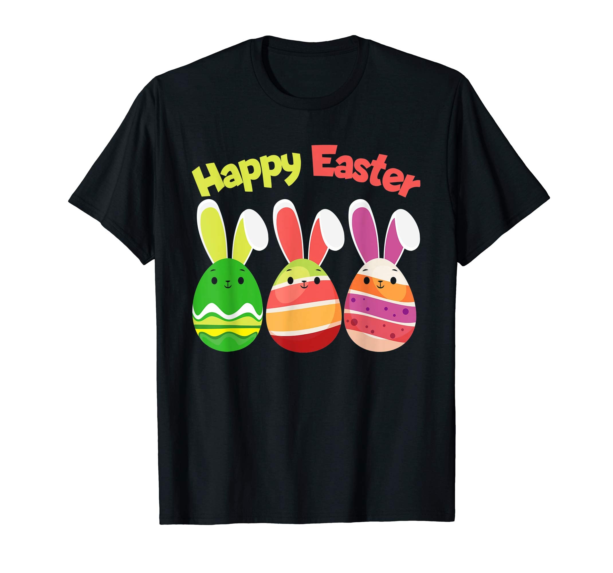Easter T Shirt Happy Easter Bunny Eggs Tshirt Colorful Gift