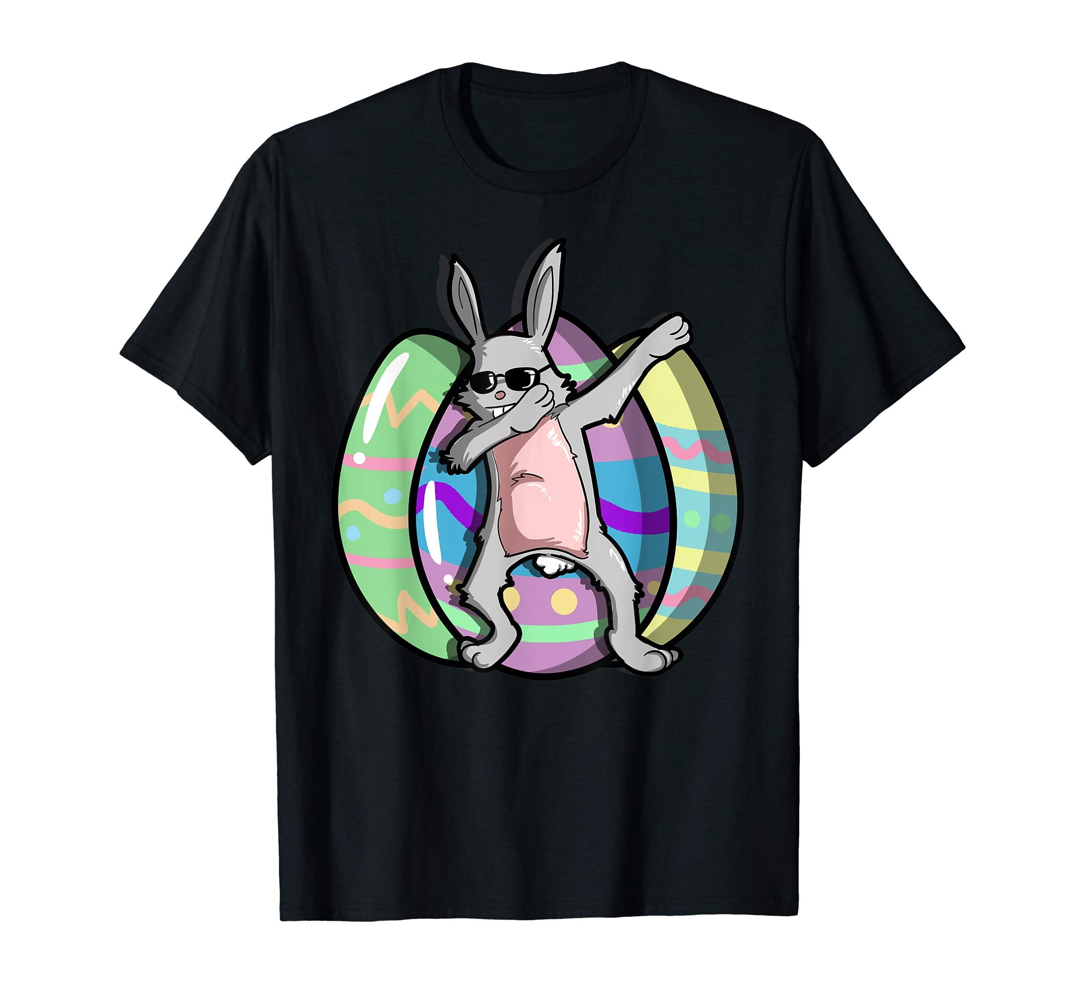 Easter Shirt For Boys Girls Cool Dabbing Rabbit