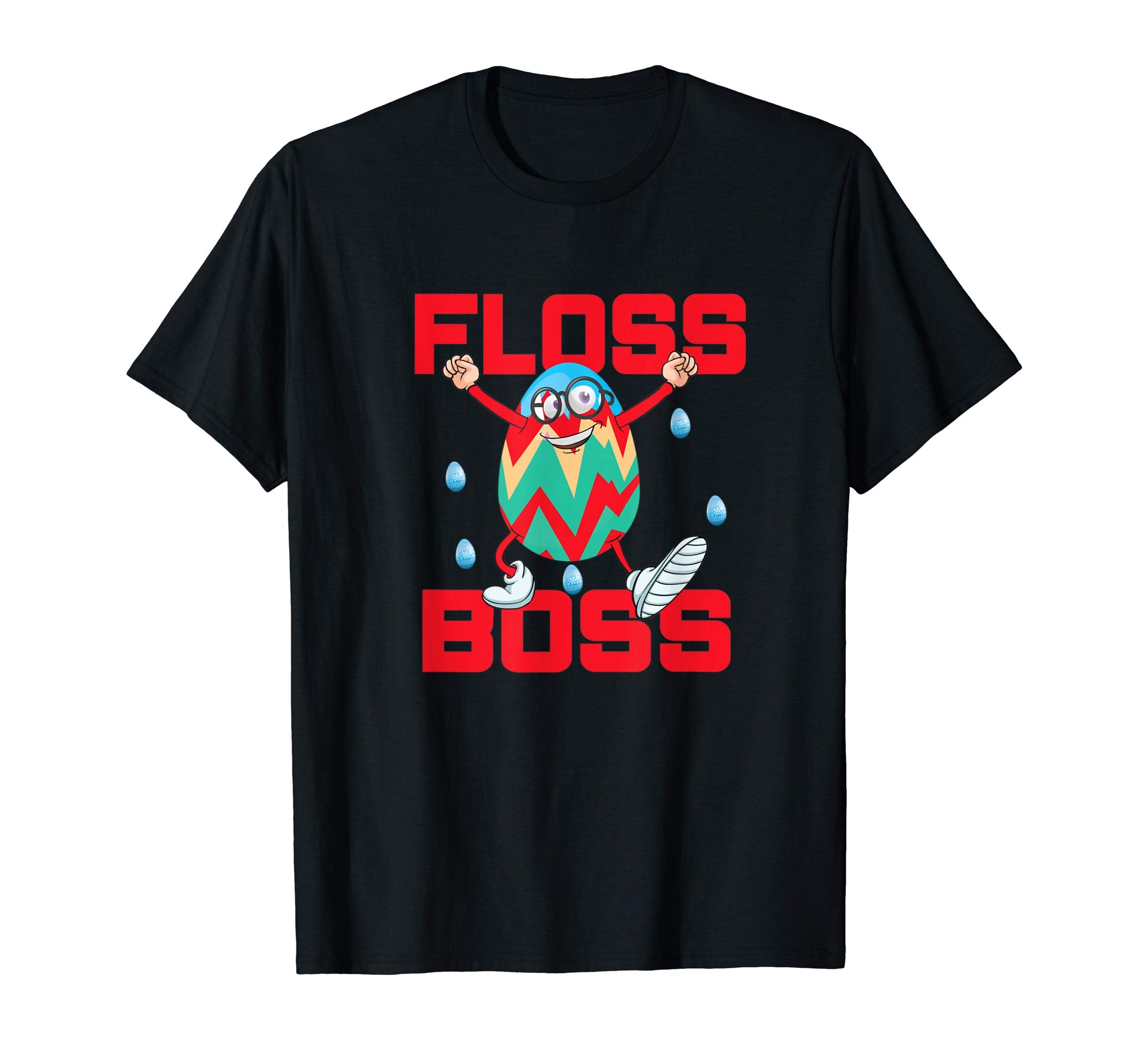 Easter Egg Shirt For Kids Cute Easter Floss Boss Egg