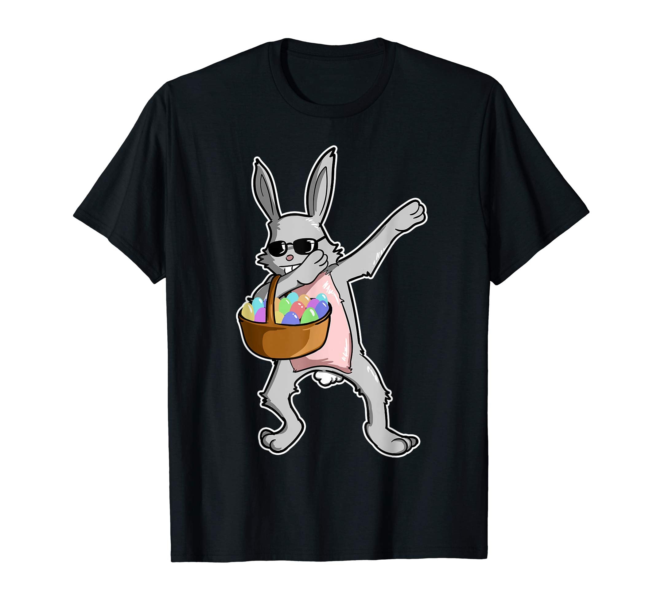 Easter Shirt For Boys Girls Cool Dabbing Rabbit