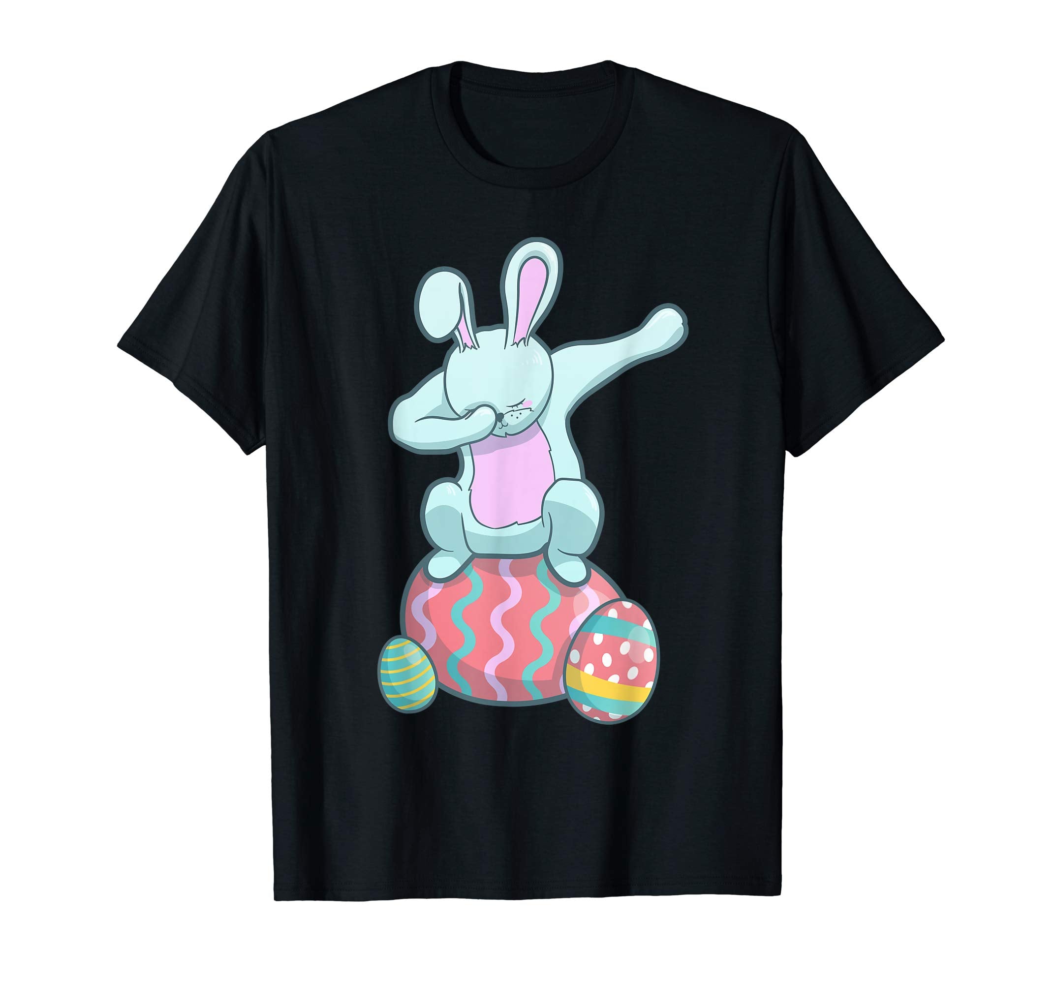 Dabbing Easter Bunny Eggs Gift T Shirt boys girls kids