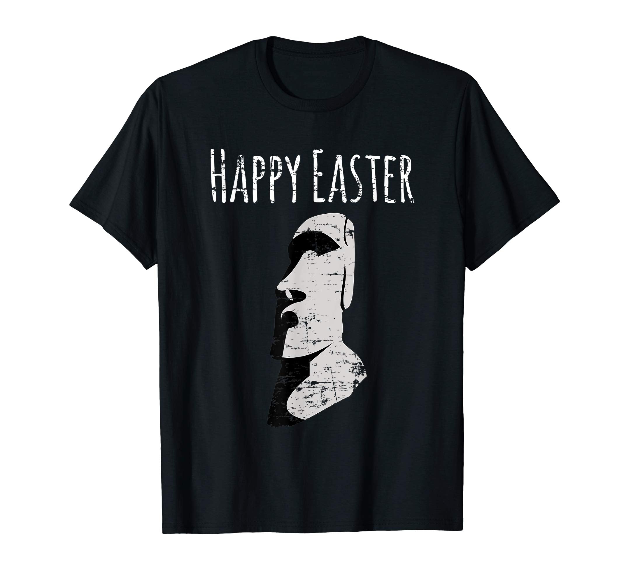 Happy Easter Island Funny Moai Easter Island Head T Shirt