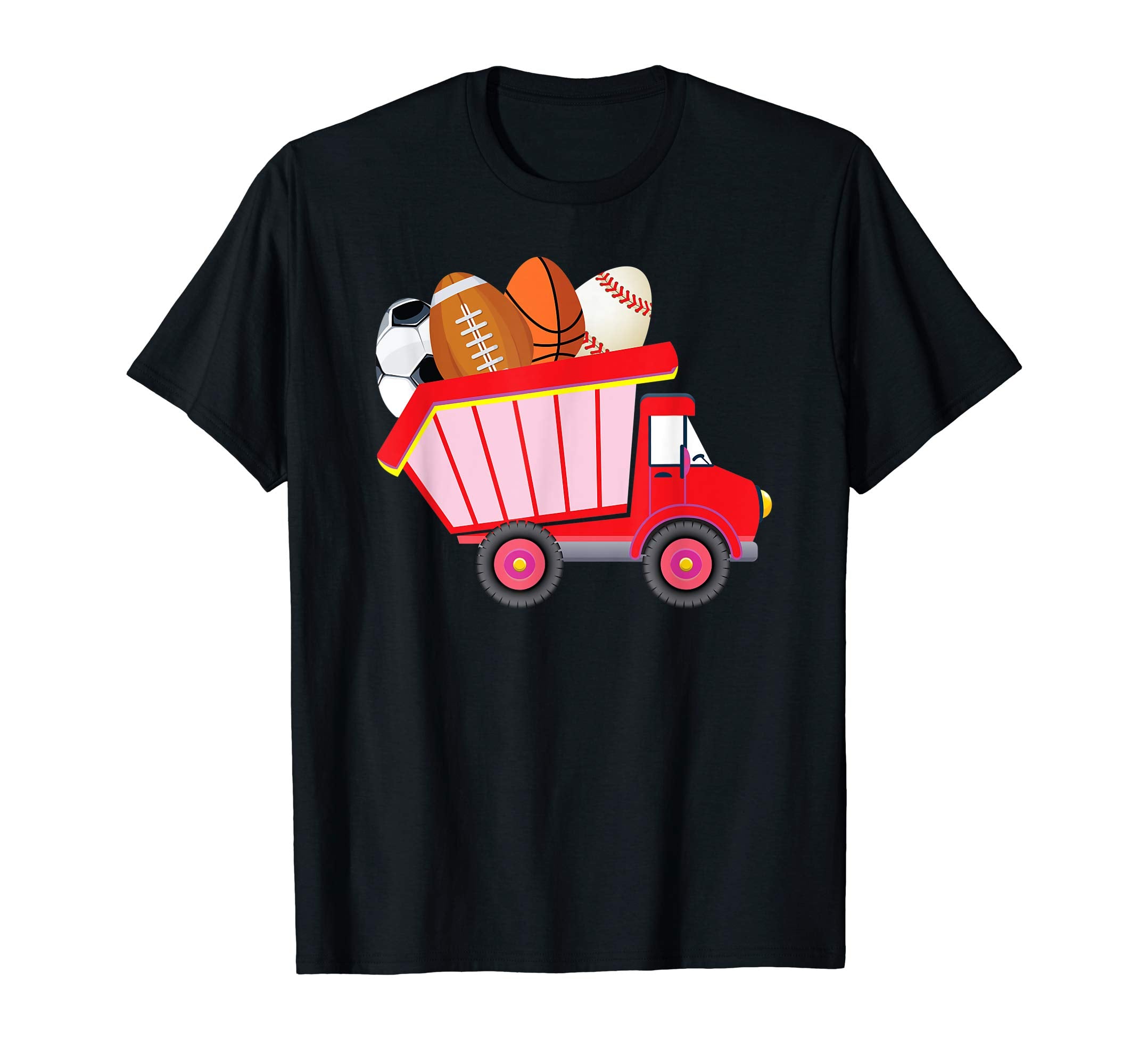 Dump Truck Loads Of Eggs Balls Easter Day Kids T-Shirt Egg