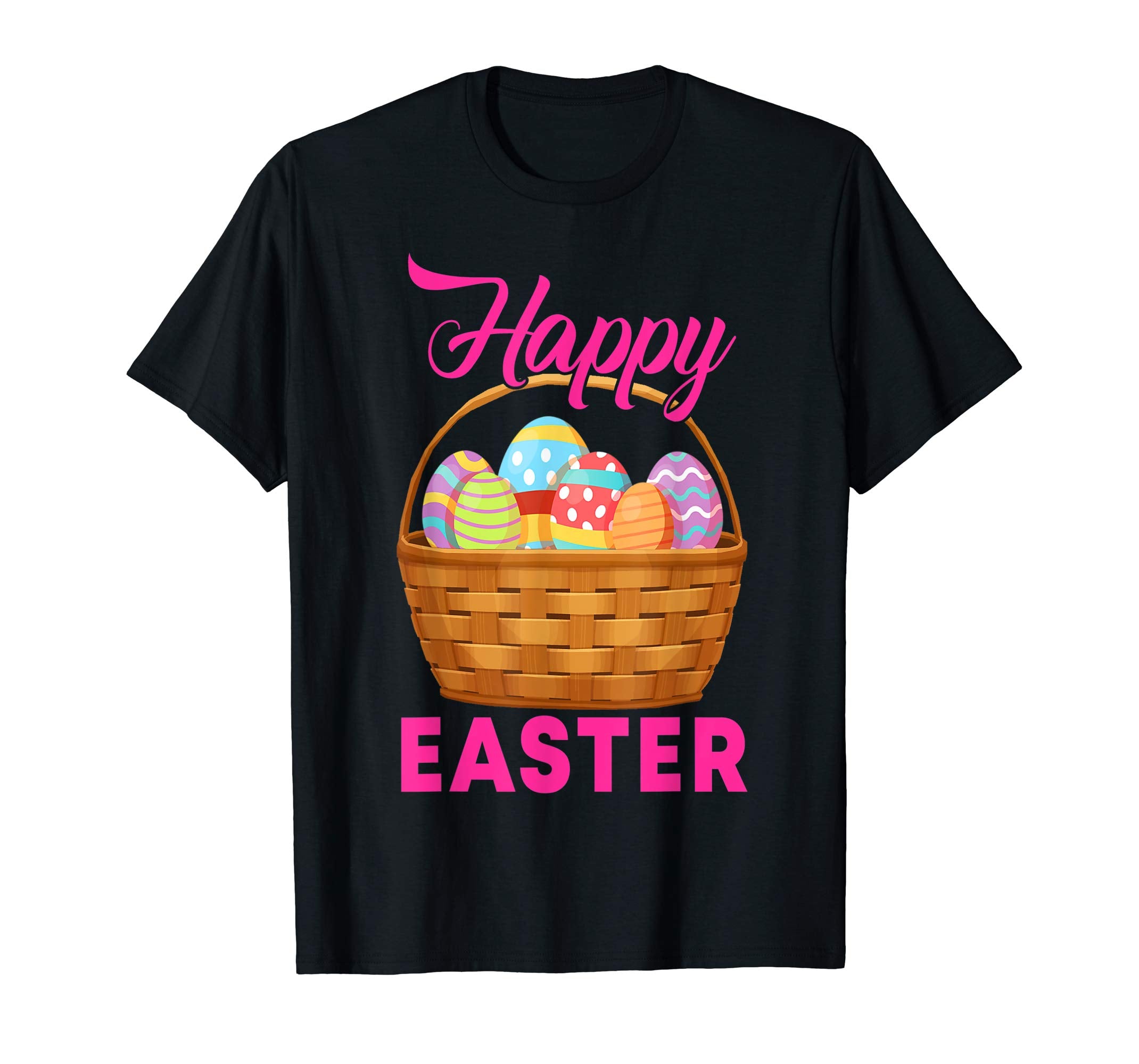Happy Easter with Eggs T shirt for Men Women Kids