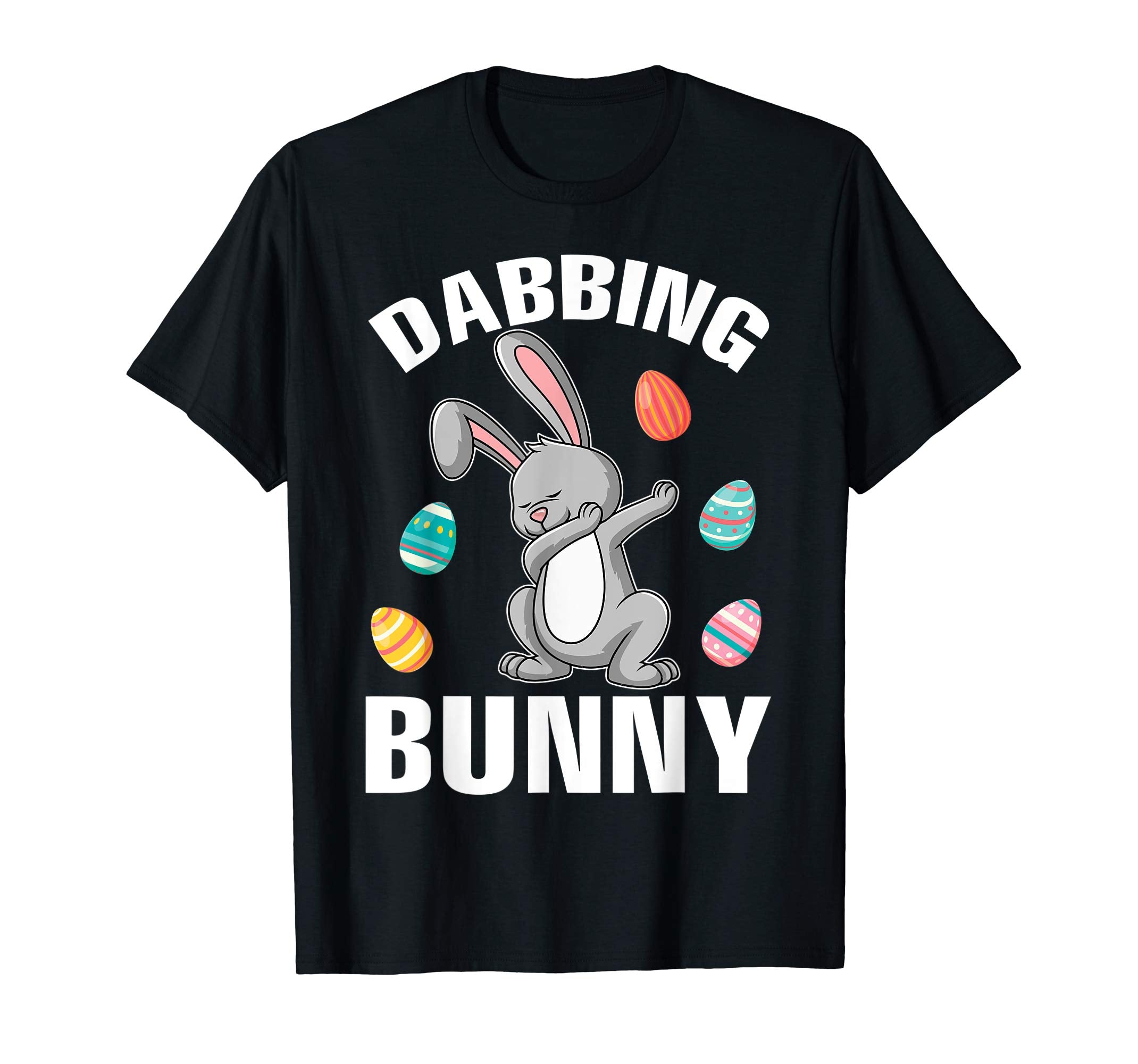 Bunny Rabbit Dabbing Around Easter Eggs Shirt Dabbing Bunny